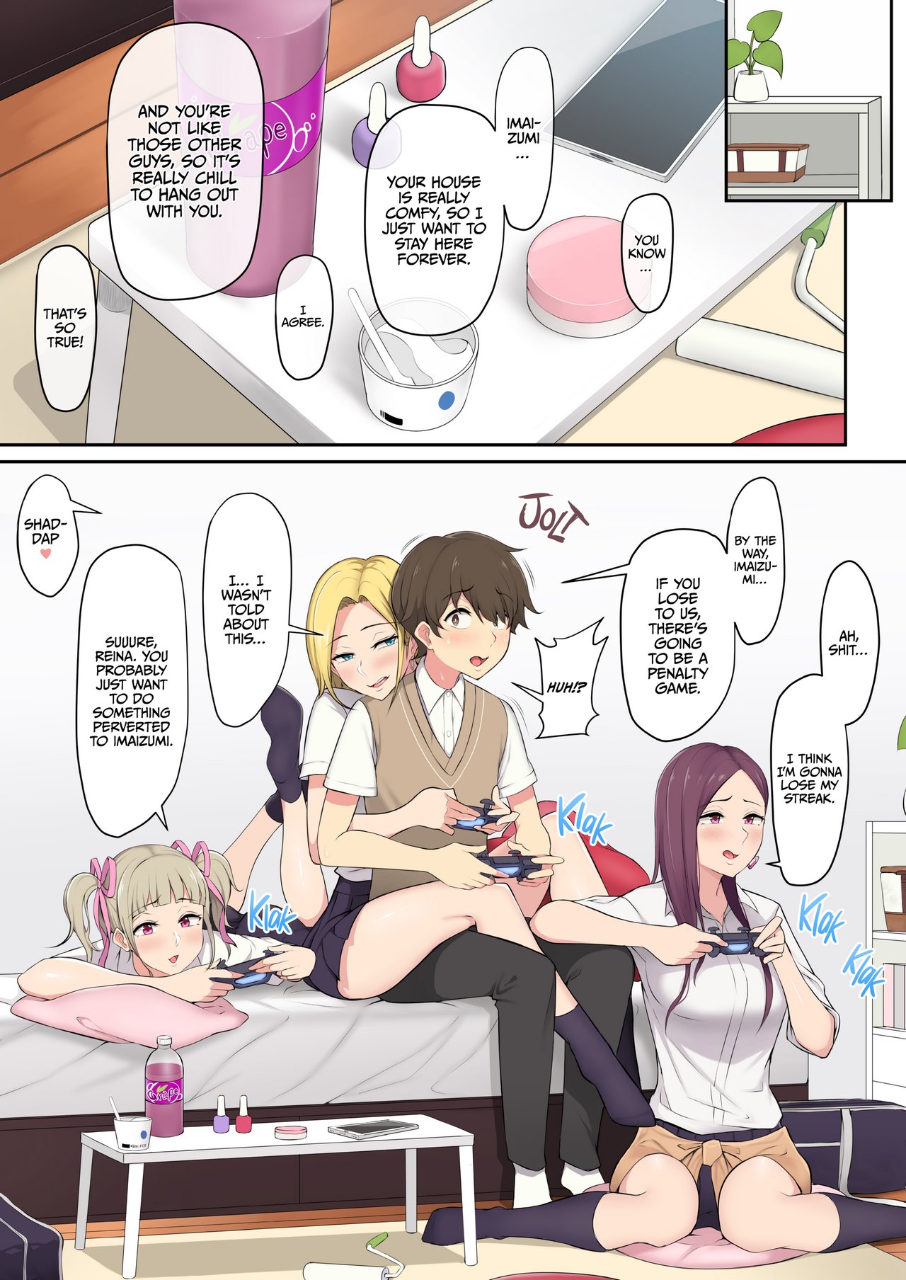 IMAIZUMI BRINGS ALL THE GYARUS TO HIS HOUSE image number 4