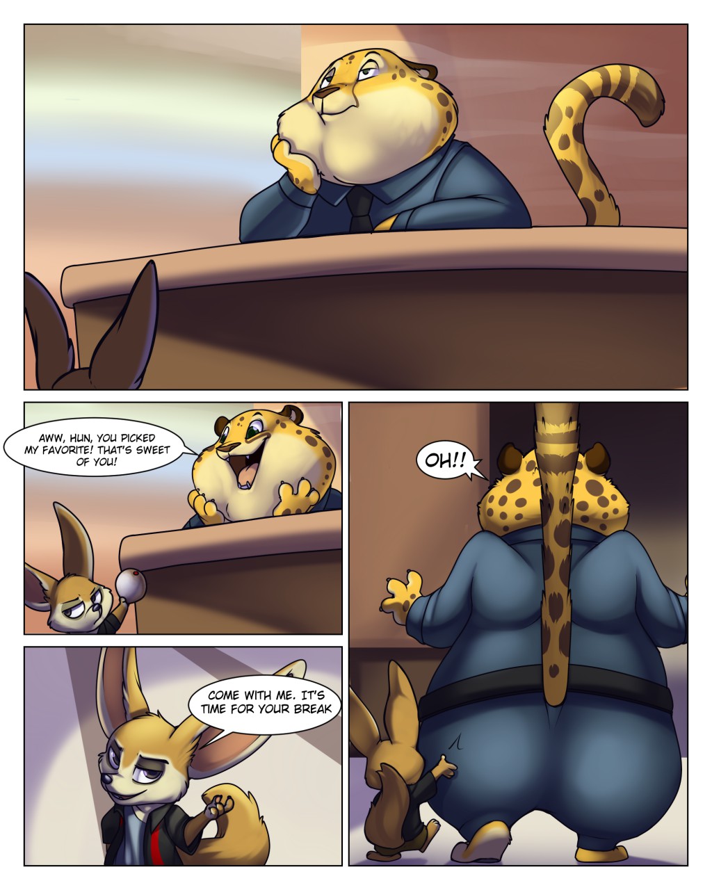 Clawhauser's Lunch Break