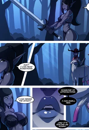 Pupuliini - Dark Elf and the Forest Spirit