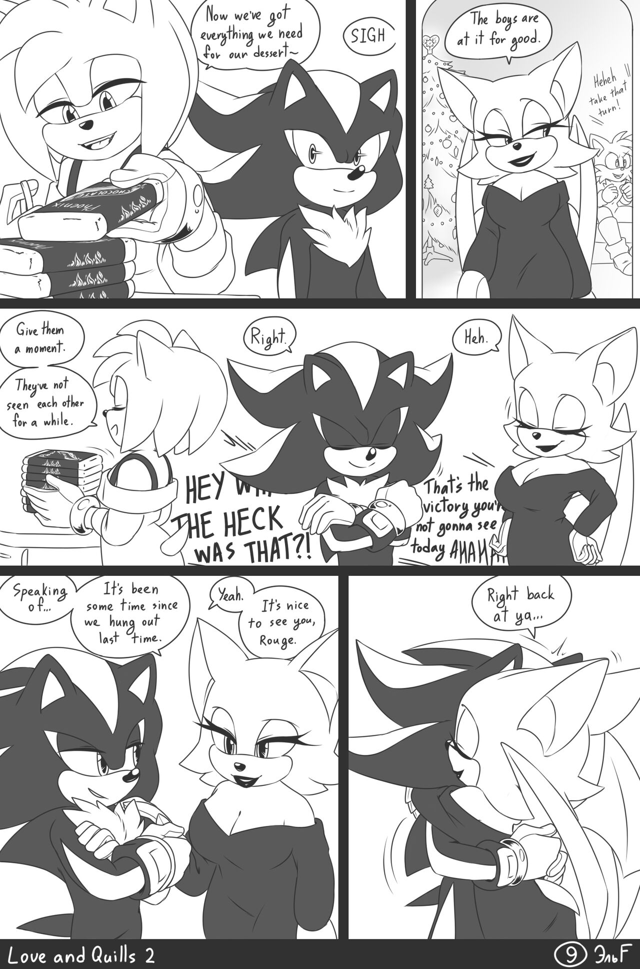 krazyelf - Love and Quills 2 (sonic the hedgehog) porn comic image number 9