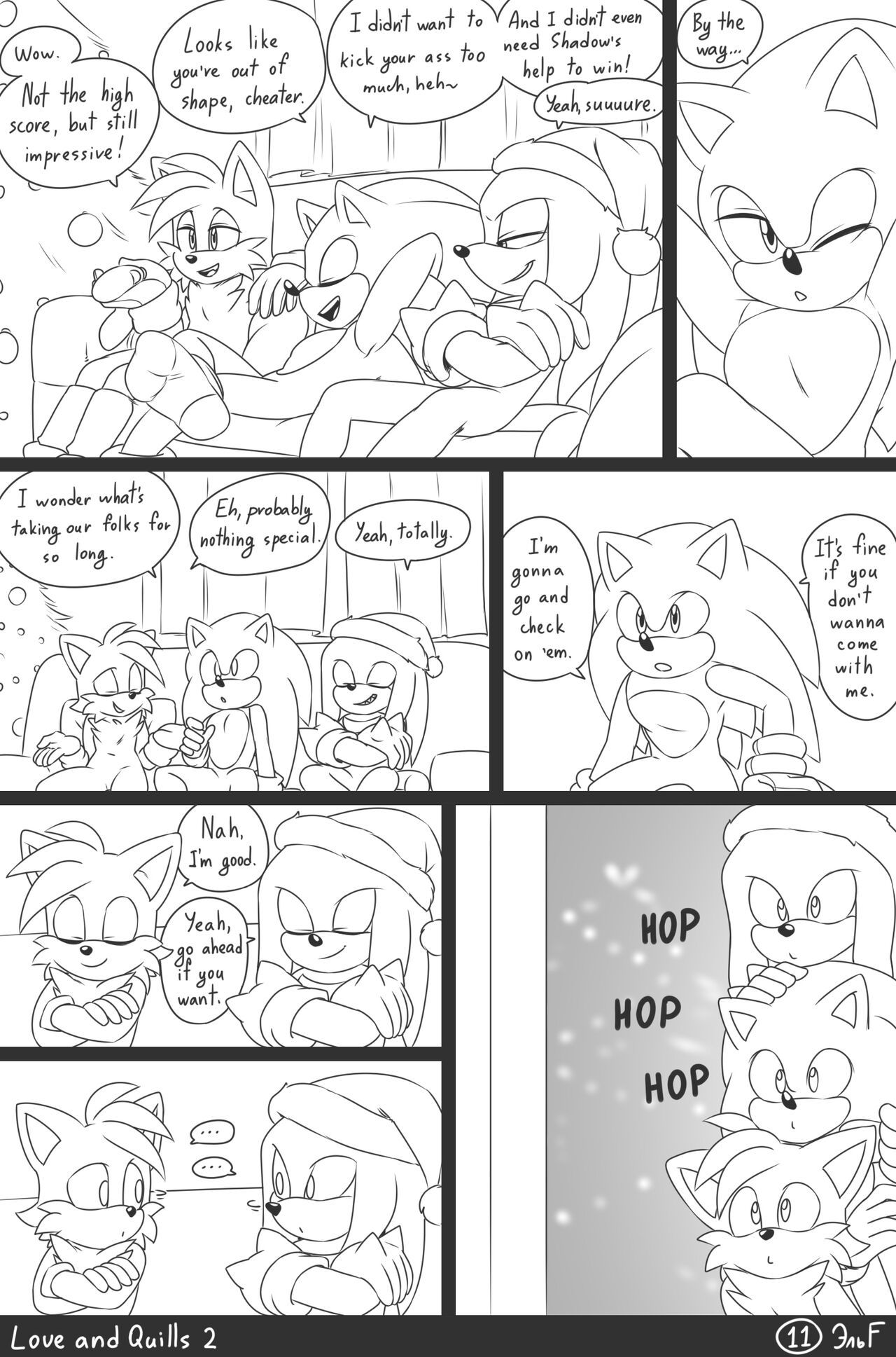 krazyelf - Love and Quills 2 (sonic the hedgehog) porn comic image number 11