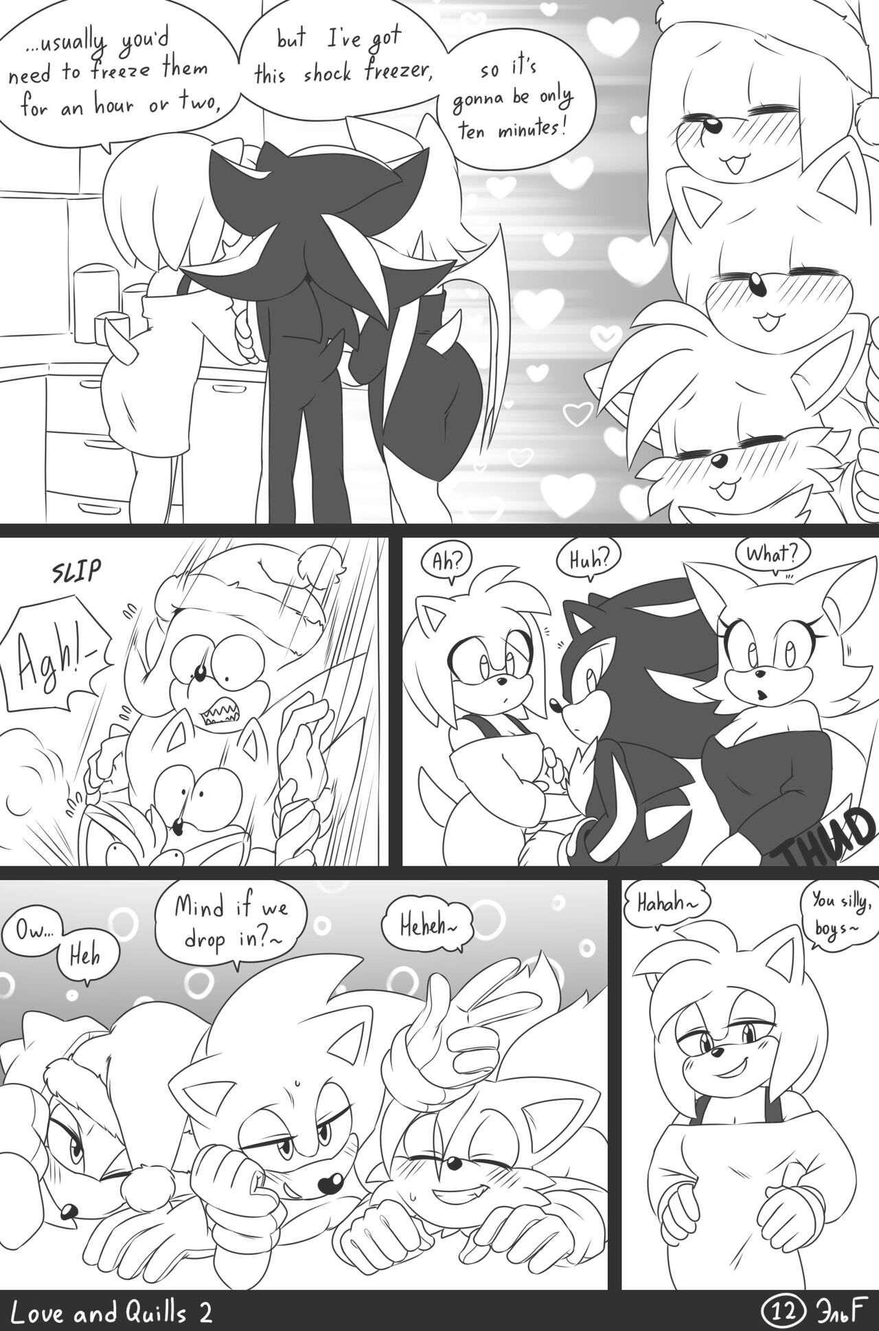 krazyelf - Love and Quills 2 (sonic the hedgehog) porn comic image number 12