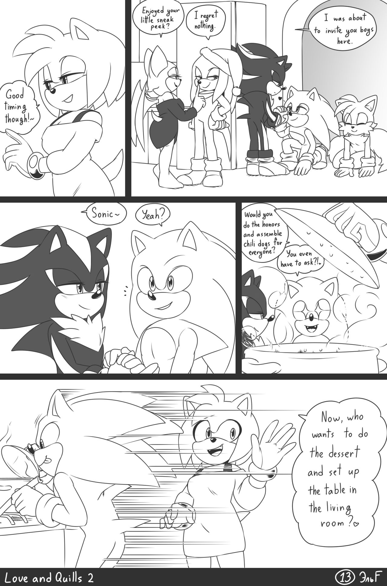 krazyelf - Love and Quills 2 (sonic the hedgehog) porn comic image number 13