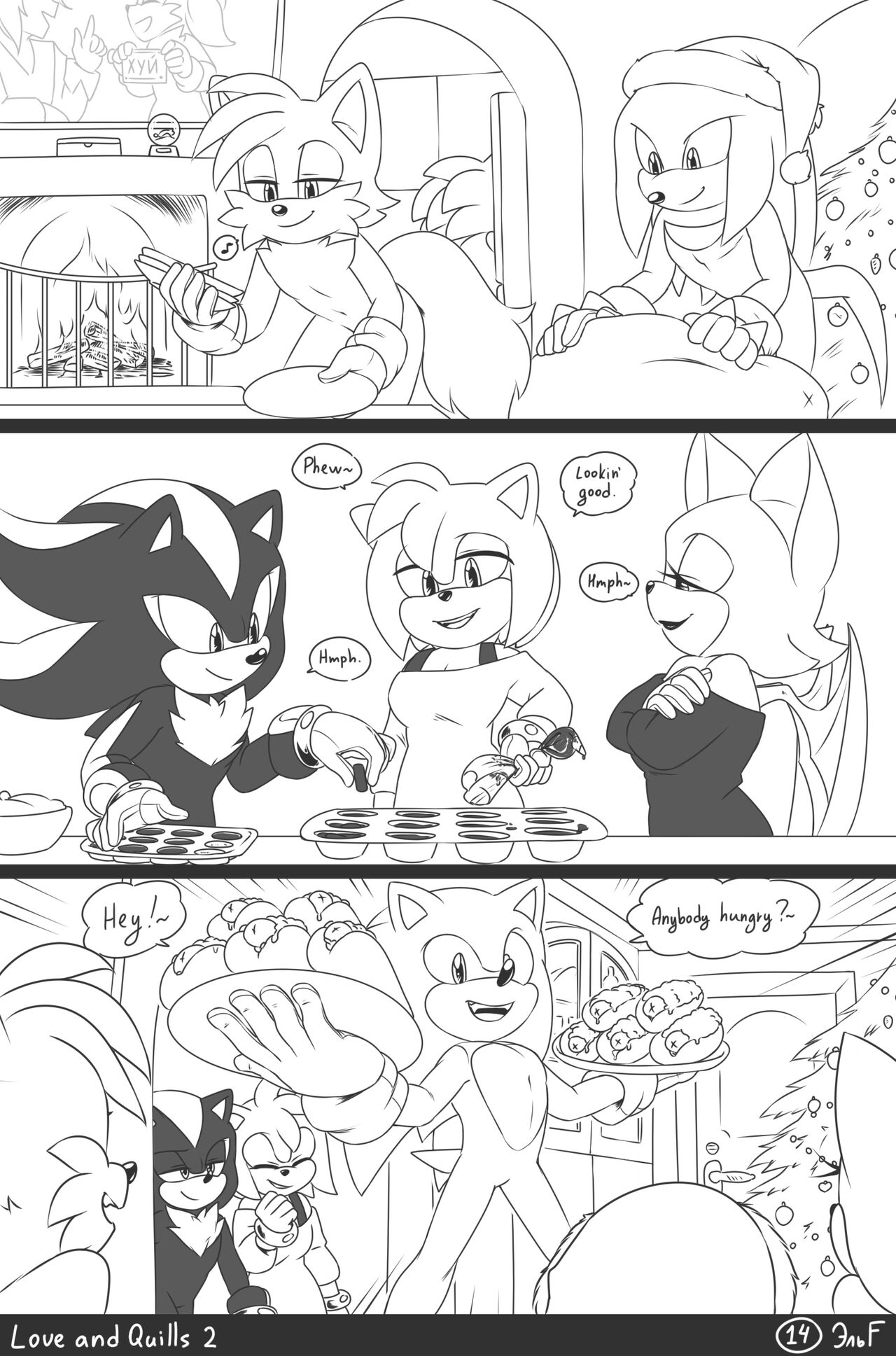 krazyelf - Love and Quills 2 (sonic the hedgehog) porn comic image number 14
