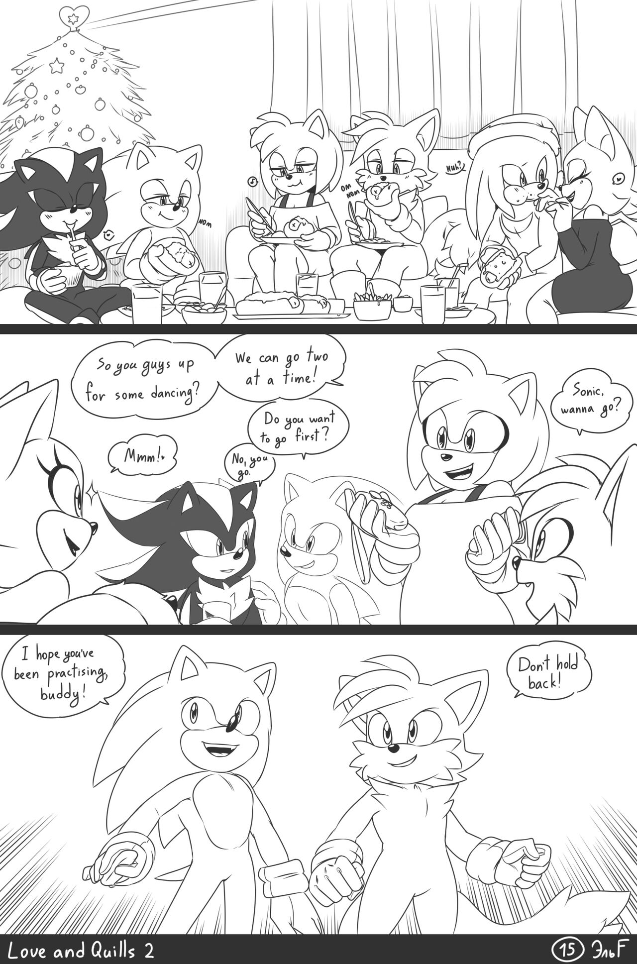 krazyelf - Love and Quills 2 (sonic the hedgehog) porn comic image number 15