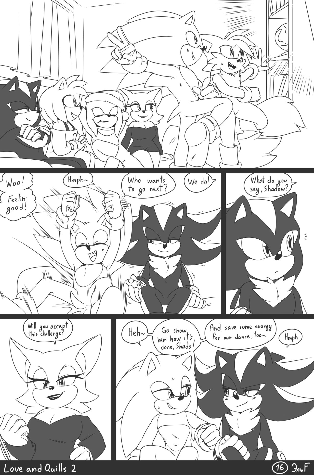 krazyelf - Love and Quills 2 (sonic the hedgehog) porn comic image number 16