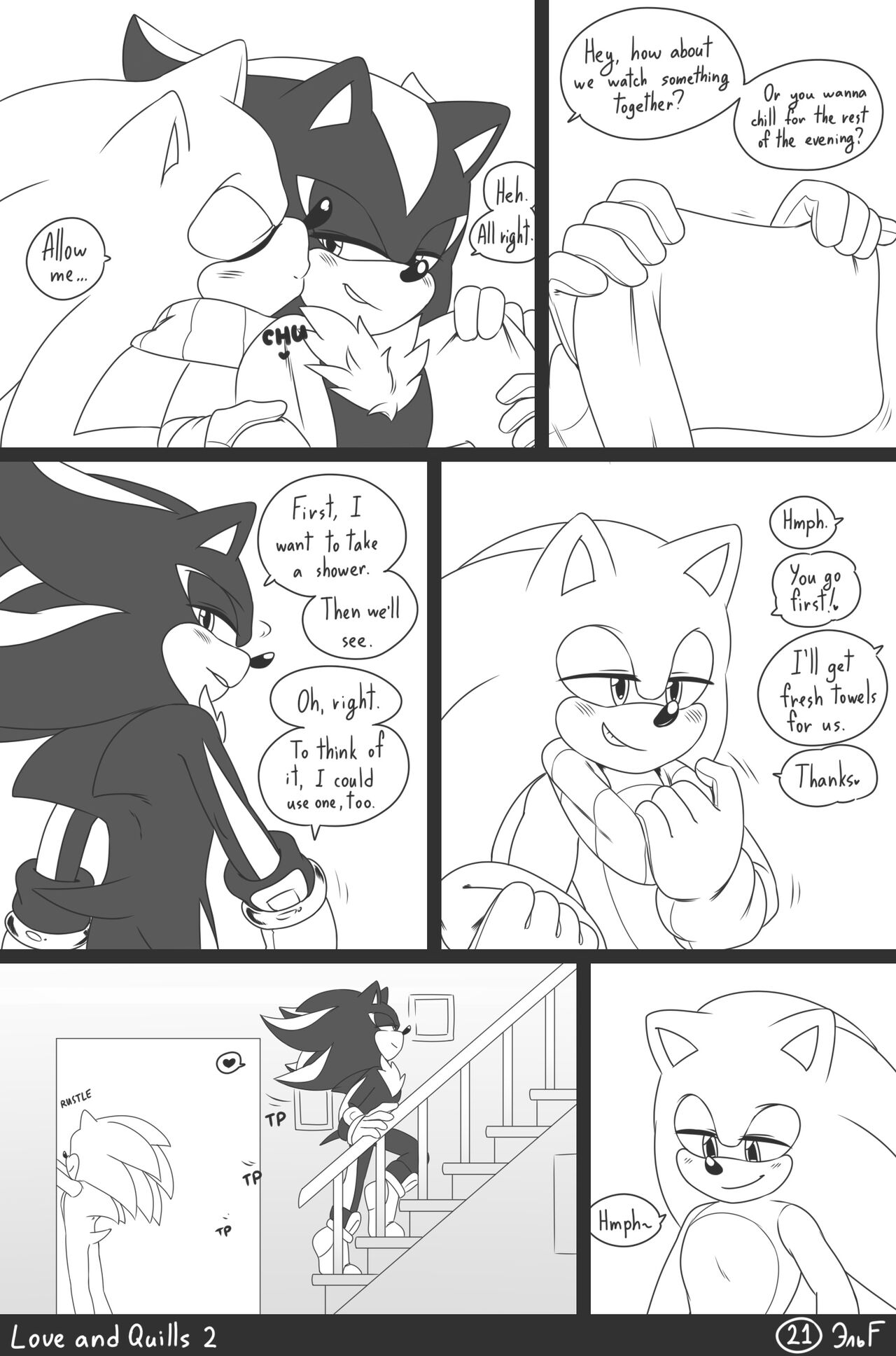krazyelf - Love and Quills 2 (sonic the hedgehog) porn comic image number 21