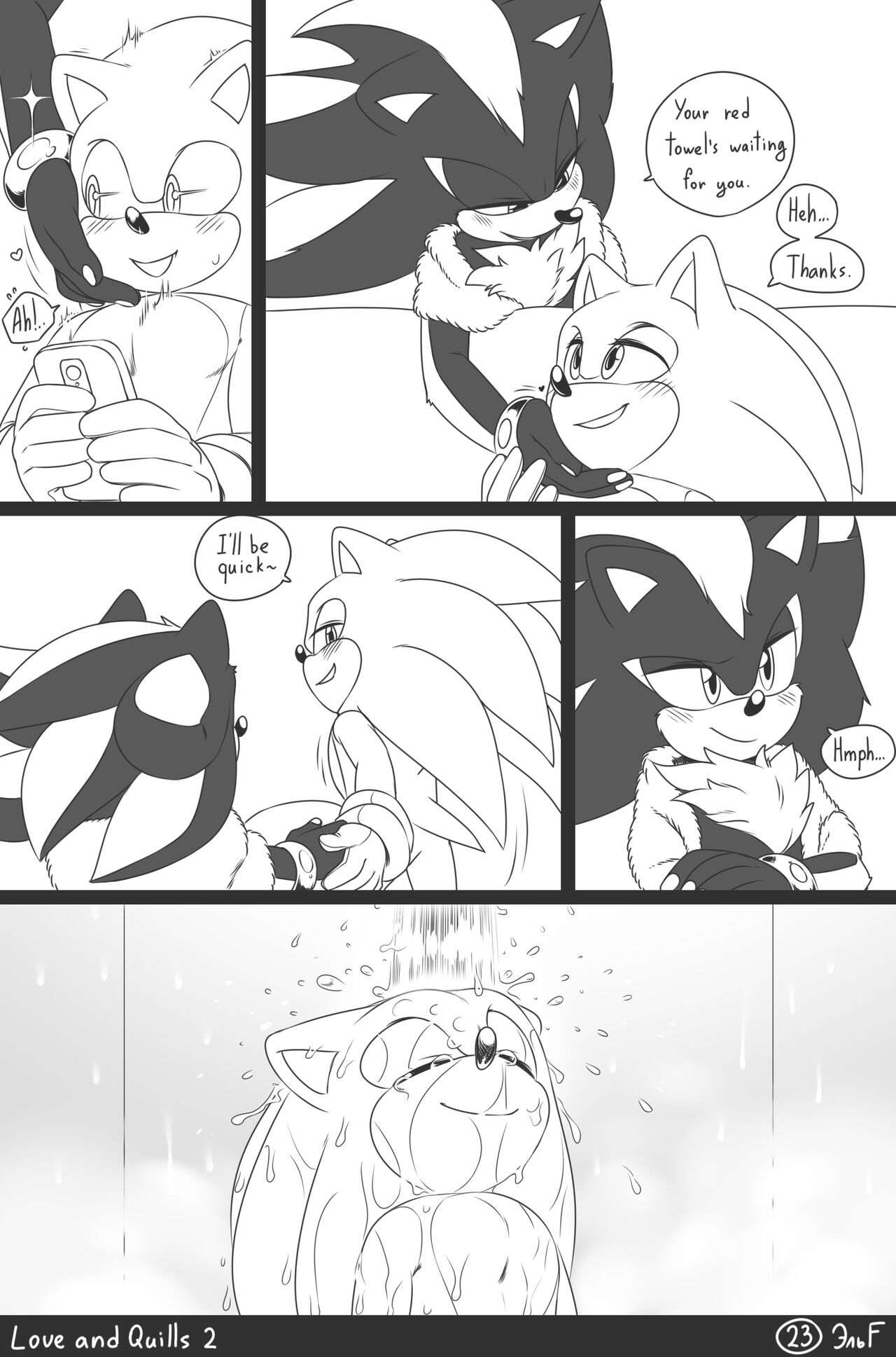 krazyelf - Love and Quills 2 (sonic the hedgehog) porn comic image number 23