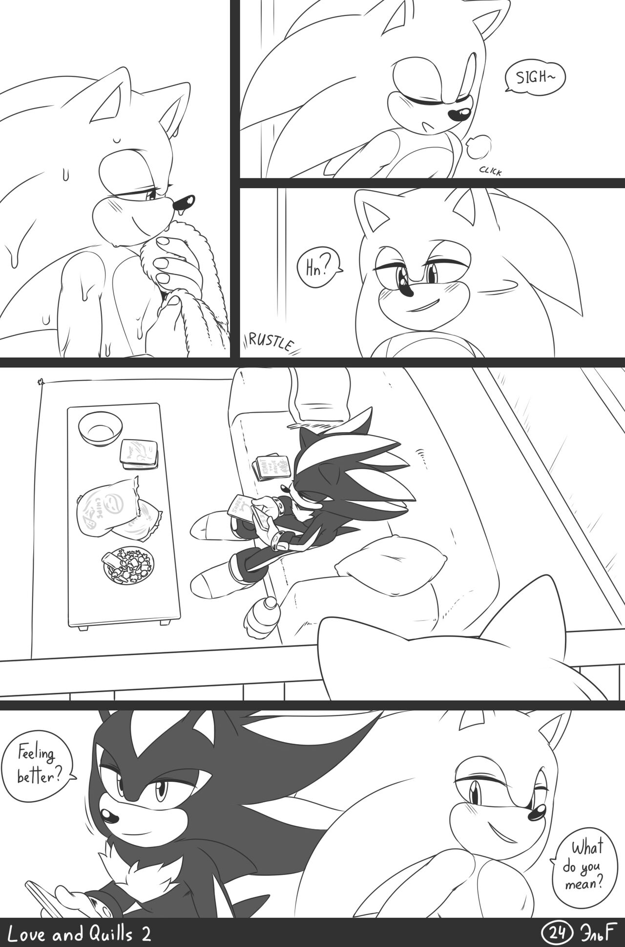 krazyelf - Love and Quills 2 (sonic the hedgehog) porn comic image number 24