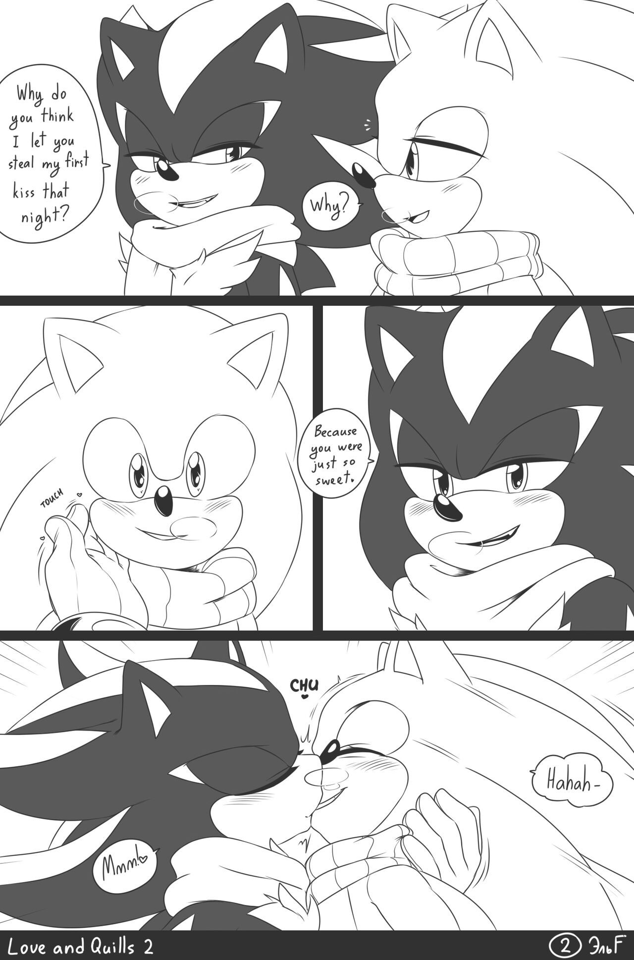 krazyelf - Love and Quills 2 (sonic the hedgehog) porn comic image number 2