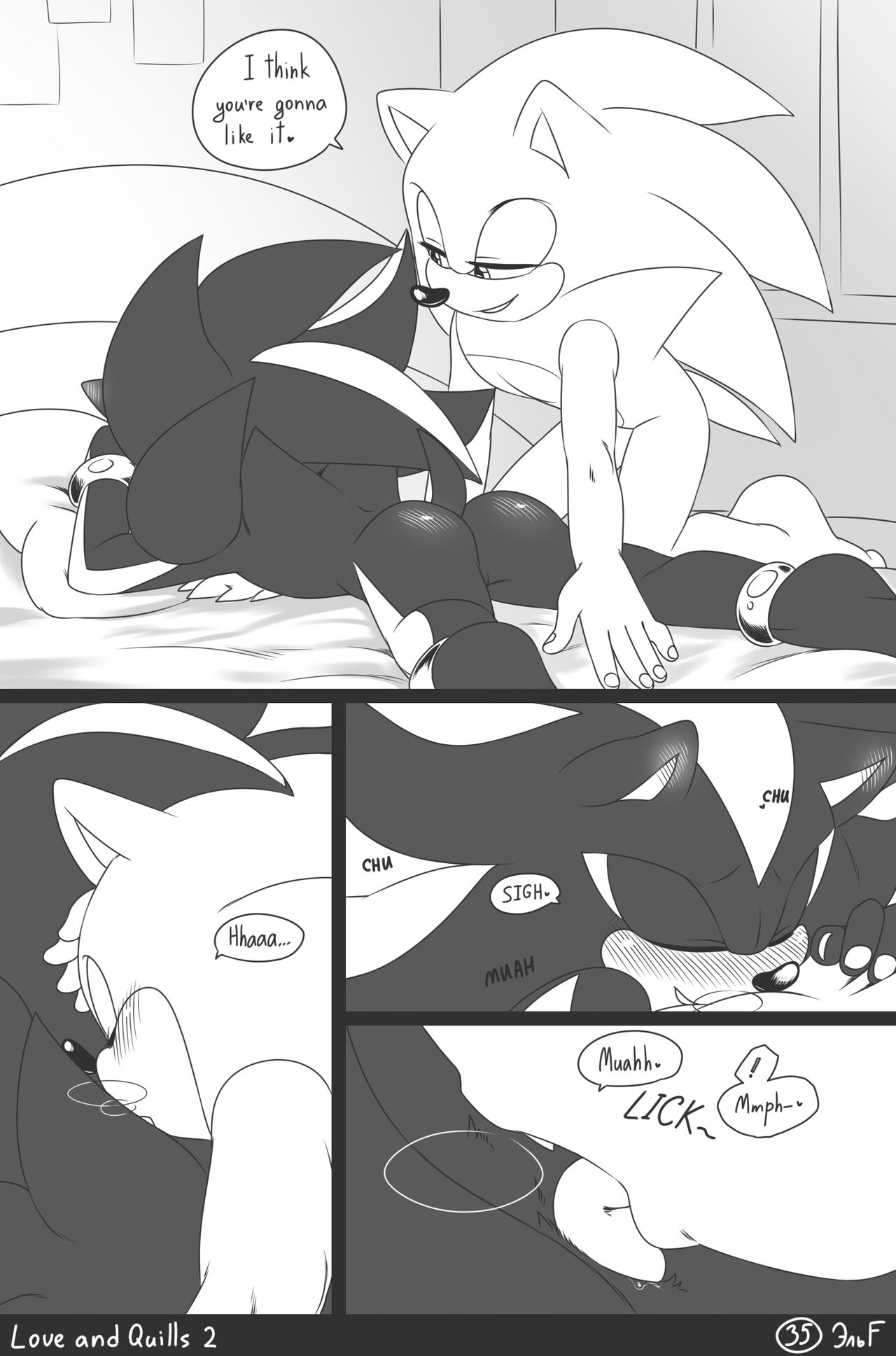 krazyelf - Love and Quills 2 (sonic the hedgehog) porn comic image number 35