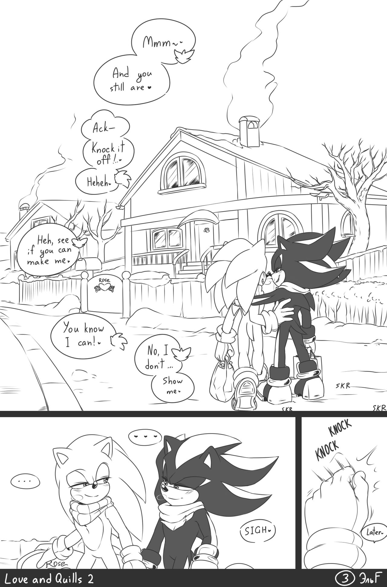 krazyelf - Love and Quills 2 (sonic the hedgehog) porn comic image number 3