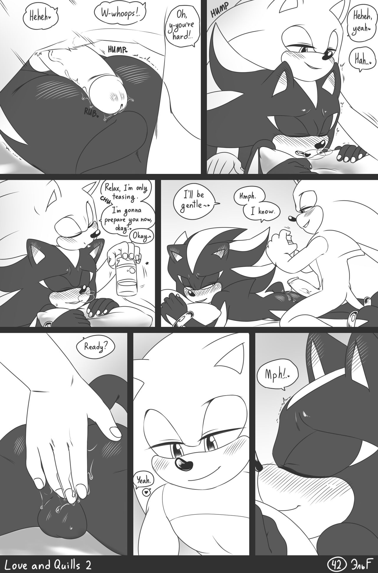 krazyelf - Love and Quills 2 (sonic the hedgehog) porn comic image number 42