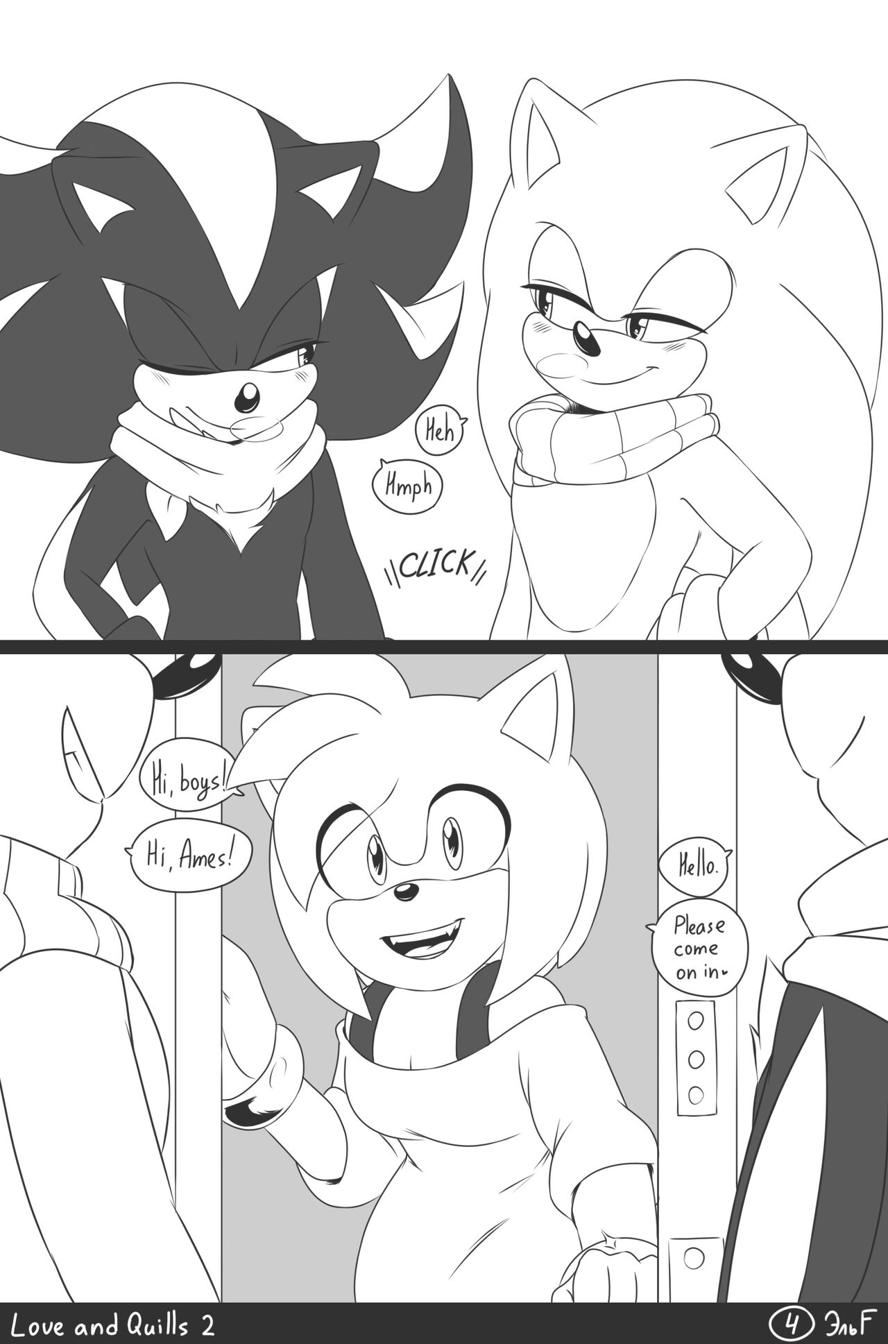 krazyelf - Love and Quills 2 (sonic the hedgehog) porn comic image number 4