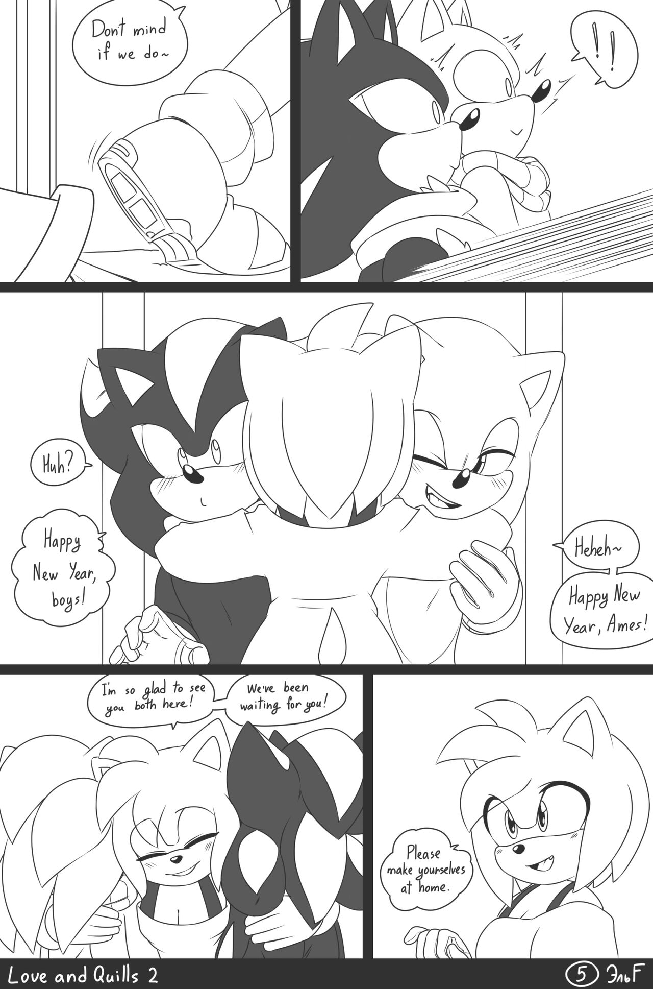 krazyelf - Love and Quills 2 (sonic the hedgehog) porn comic image number 5