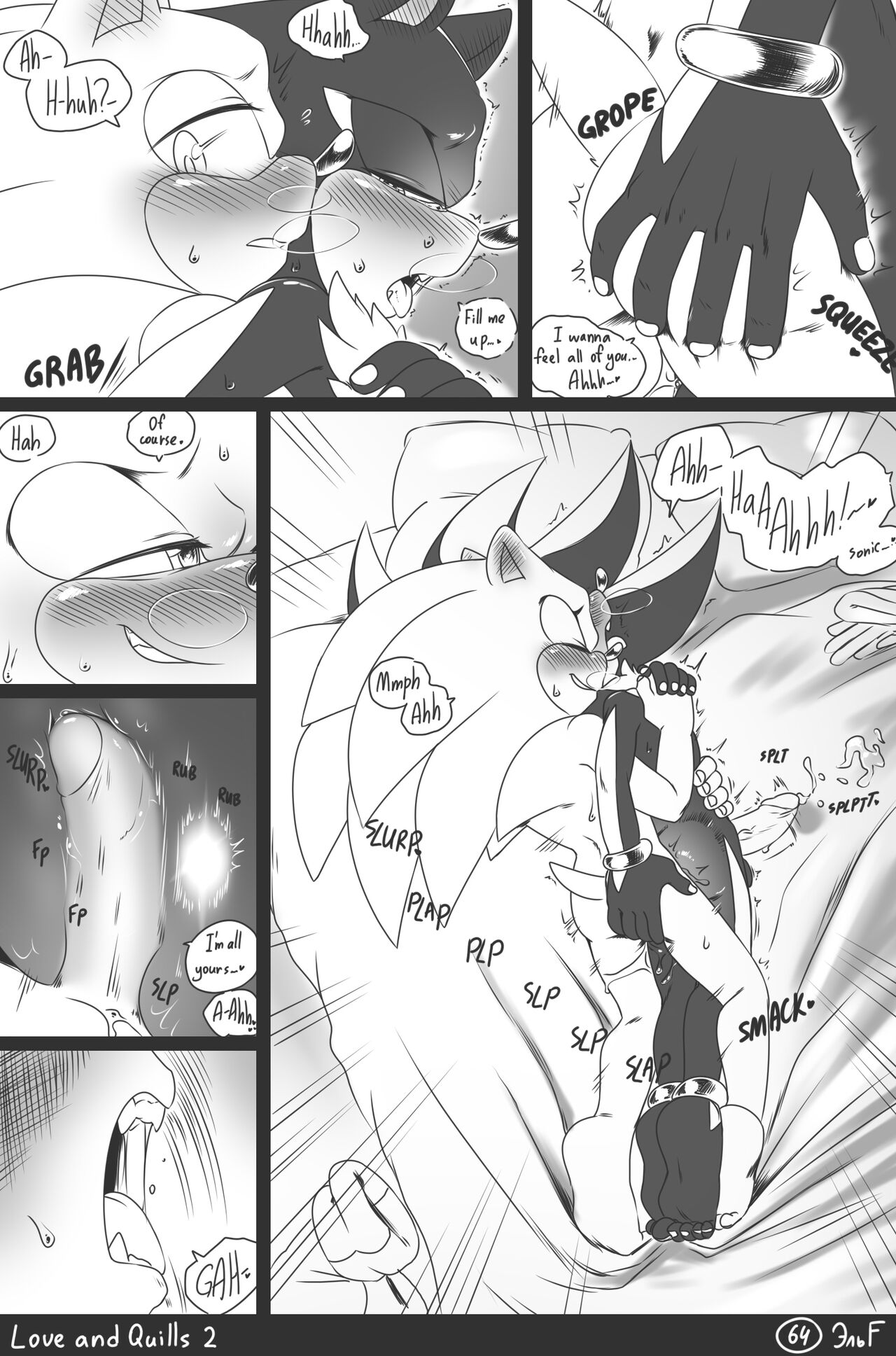krazyelf - Love and Quills 2 (sonic the hedgehog) porn comic image number 64