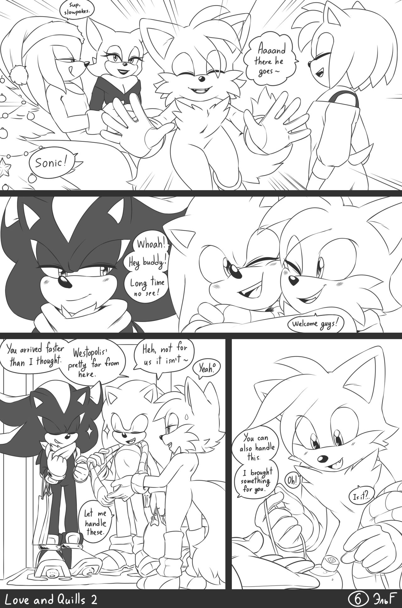 krazyelf - Love and Quills 2 (sonic the hedgehog) porn comic image number 6