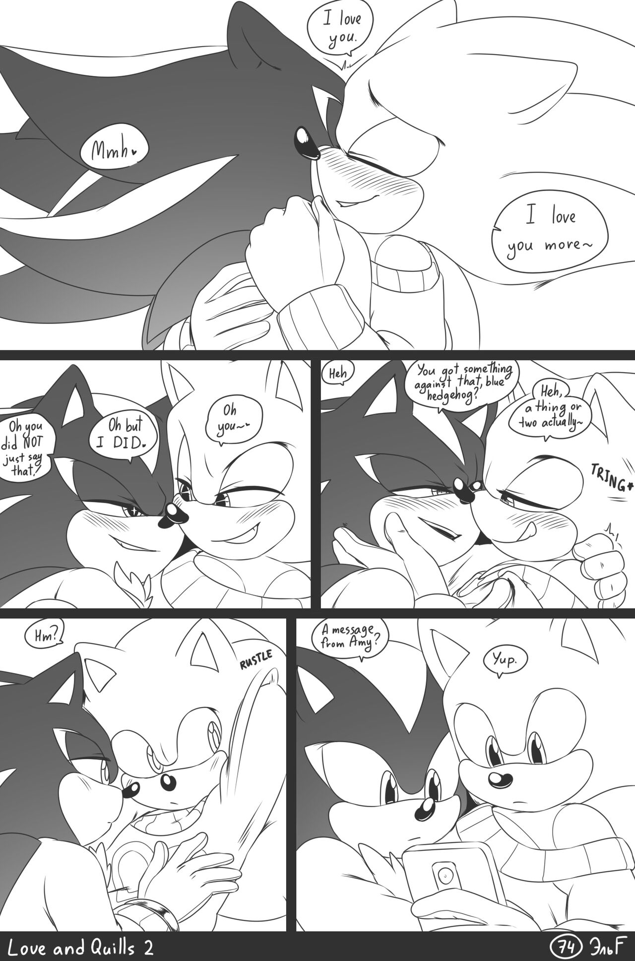 krazyelf - Love and Quills 2 (sonic the hedgehog) porn comic image number 74