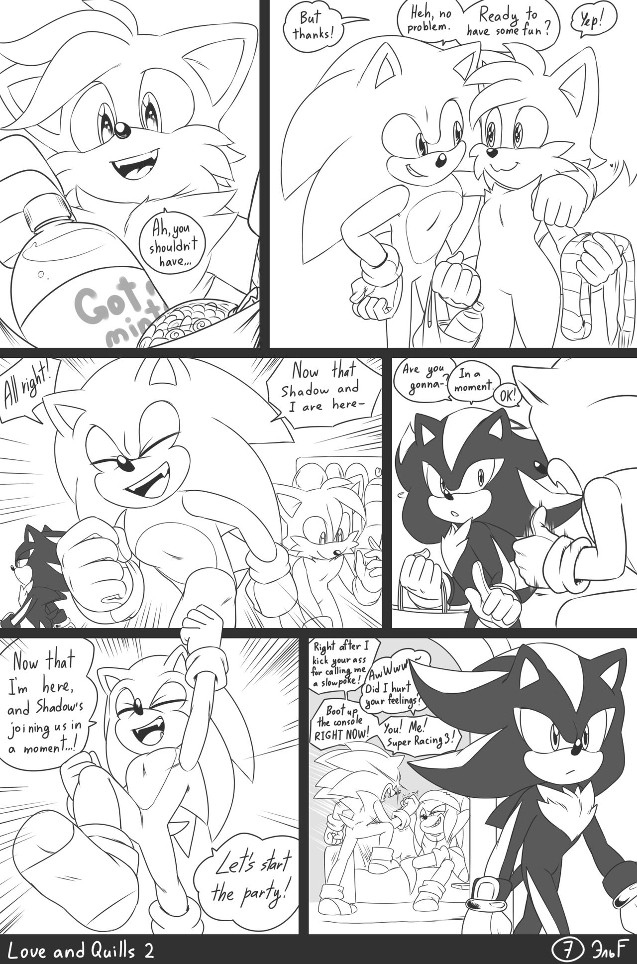 krazyelf - Love and Quills 2 (sonic the hedgehog) porn comic image number 7