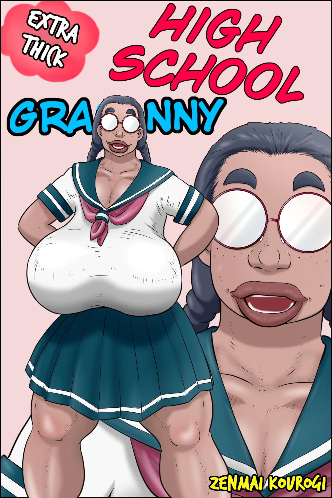High School Granny  Tokunou Oba-chan Joshi  Part 1 and 2 PLus extras