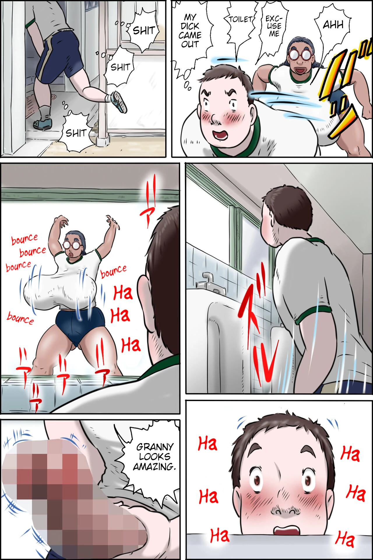 High School Granny  Tokunou Oba-chan Joshi  Part 1 and 2 PLus extras image number 23