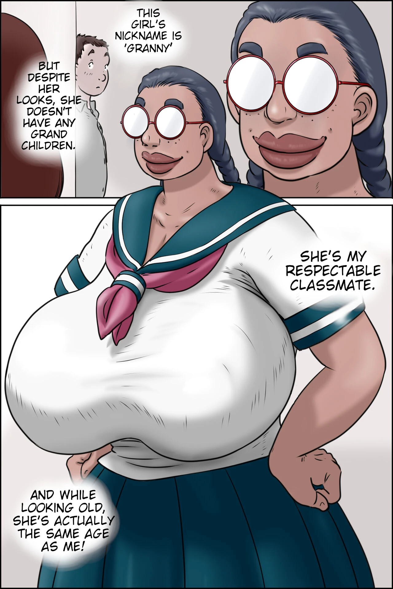 High School Granny  Tokunou Oba-chan Joshi  Part 1 and 2 PLus extras image number 2