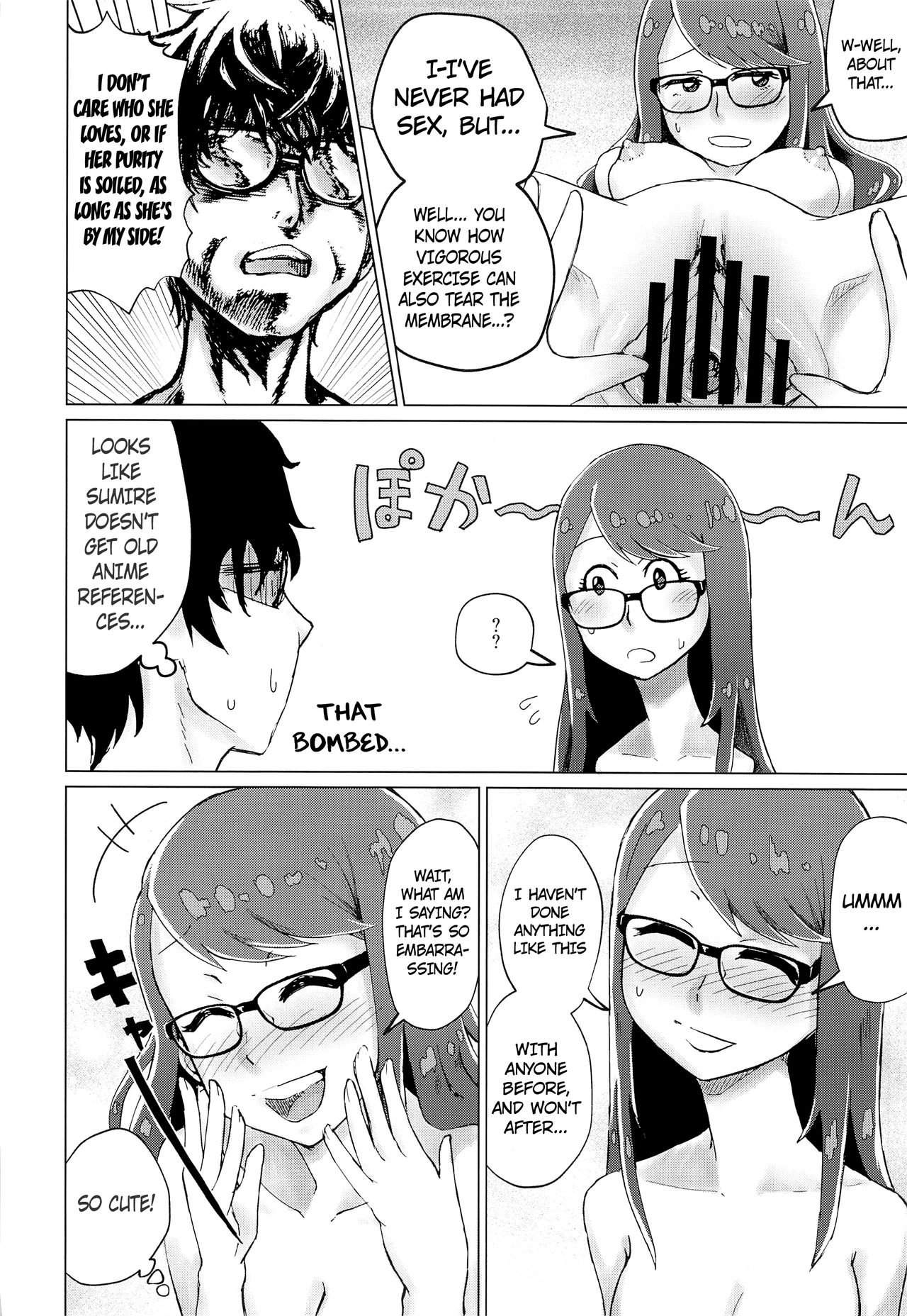 Tomato Namaashi (Satou Iori) Yoshizawa to Sugosu Yaneura no Gogo - Afternoon in the Attic with Yoshizawa (Persona 5) English image number 14