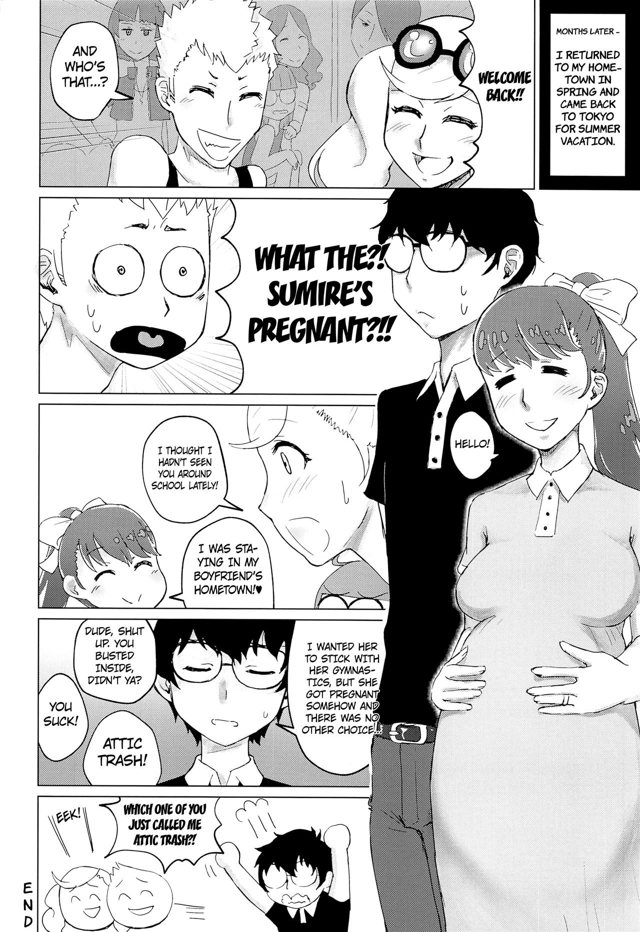 Tomato Namaashi (Satou Iori) Yoshizawa to Sugosu Yaneura no Gogo - Afternoon in the Attic with Yoshizawa (Persona 5) English image number 37