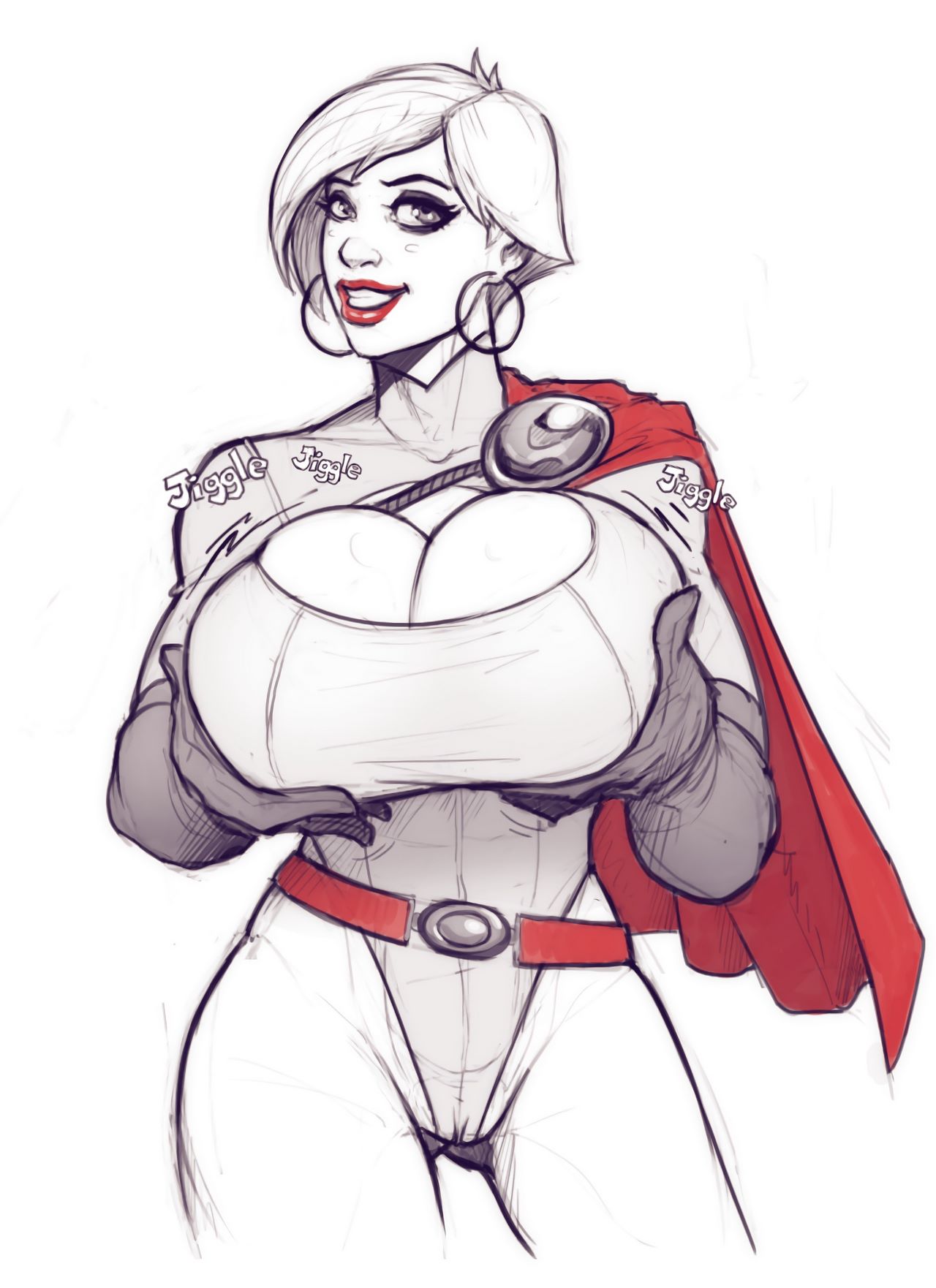 Power girl on Darkseid image number 2