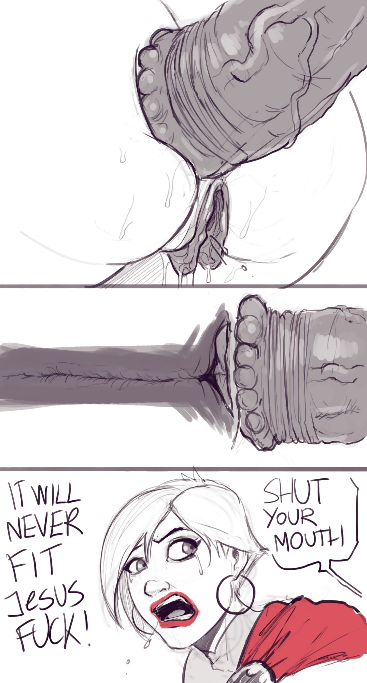 Power girl on Darkseid image number 57