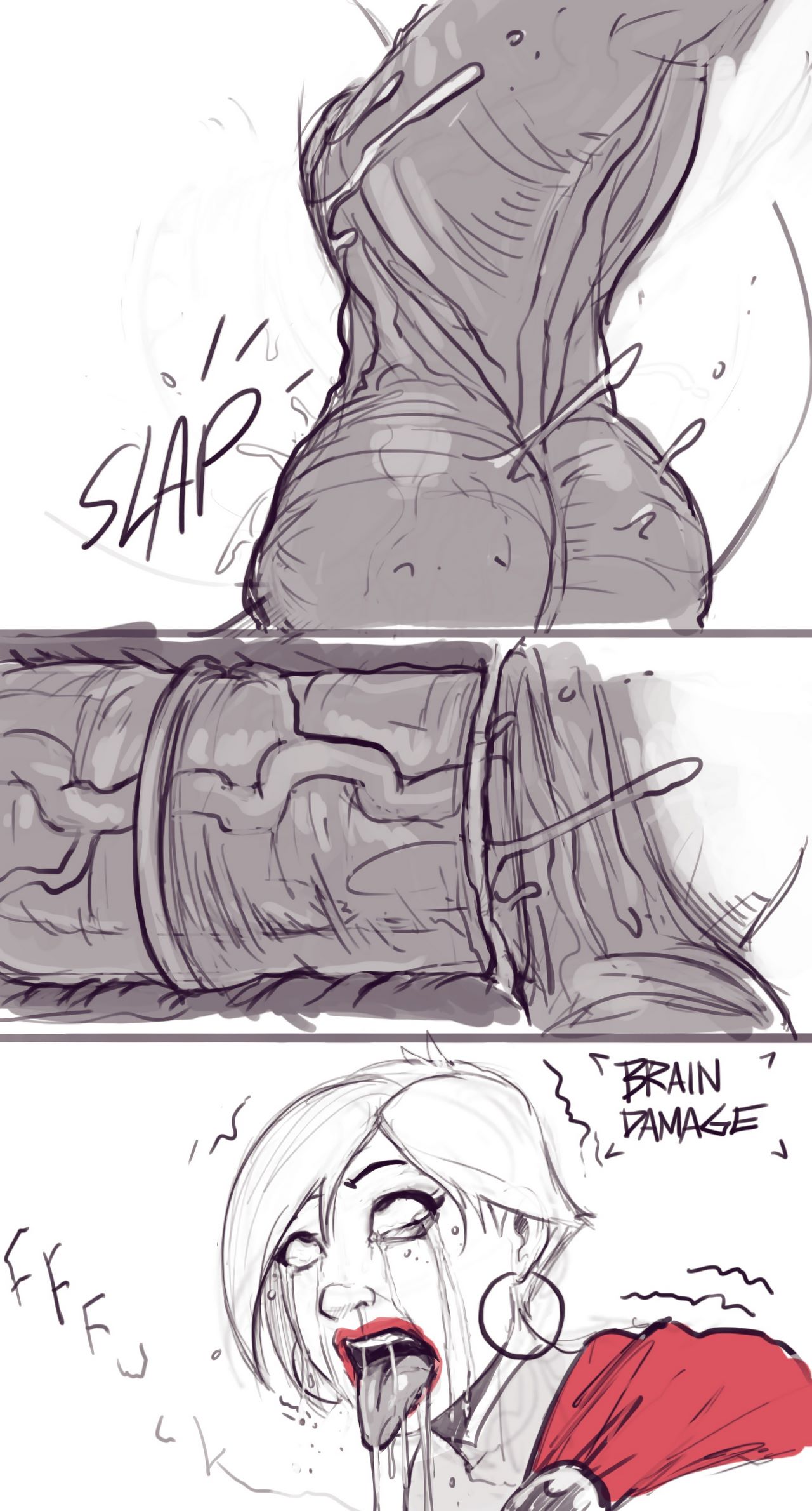 Power girl on Darkseid image number 61