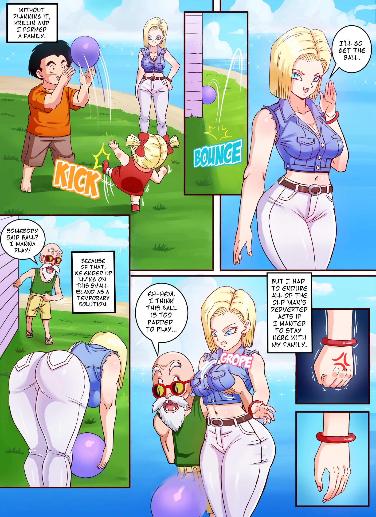 Android 18 & Master Roshi image number 1