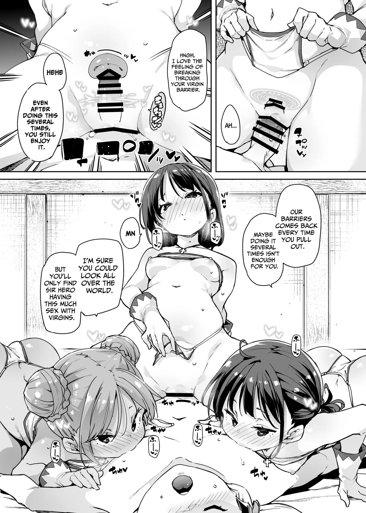 I Want To Adventure With Three Hentai White Mages!!  Do H Shiro Mahoutsukai Sannin Tsurete Tabi ga Shitai - Three Ecchi Healer With Me image number 11