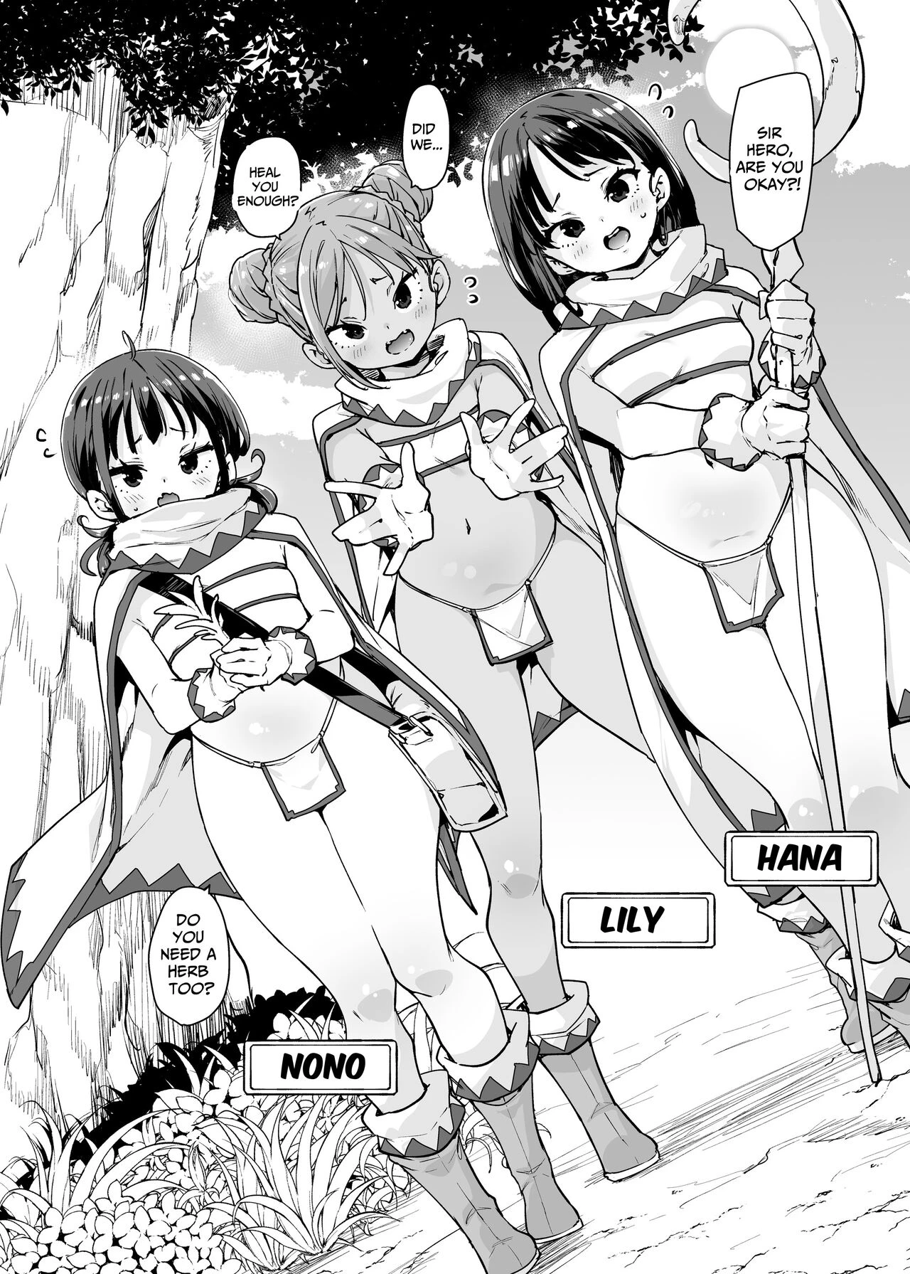 I Want To Adventure With Three Hentai White Mages!!  Do H Shiro Mahoutsukai Sannin Tsurete Tabi ga Shitai - Three Ecchi Healer With Me image number 2