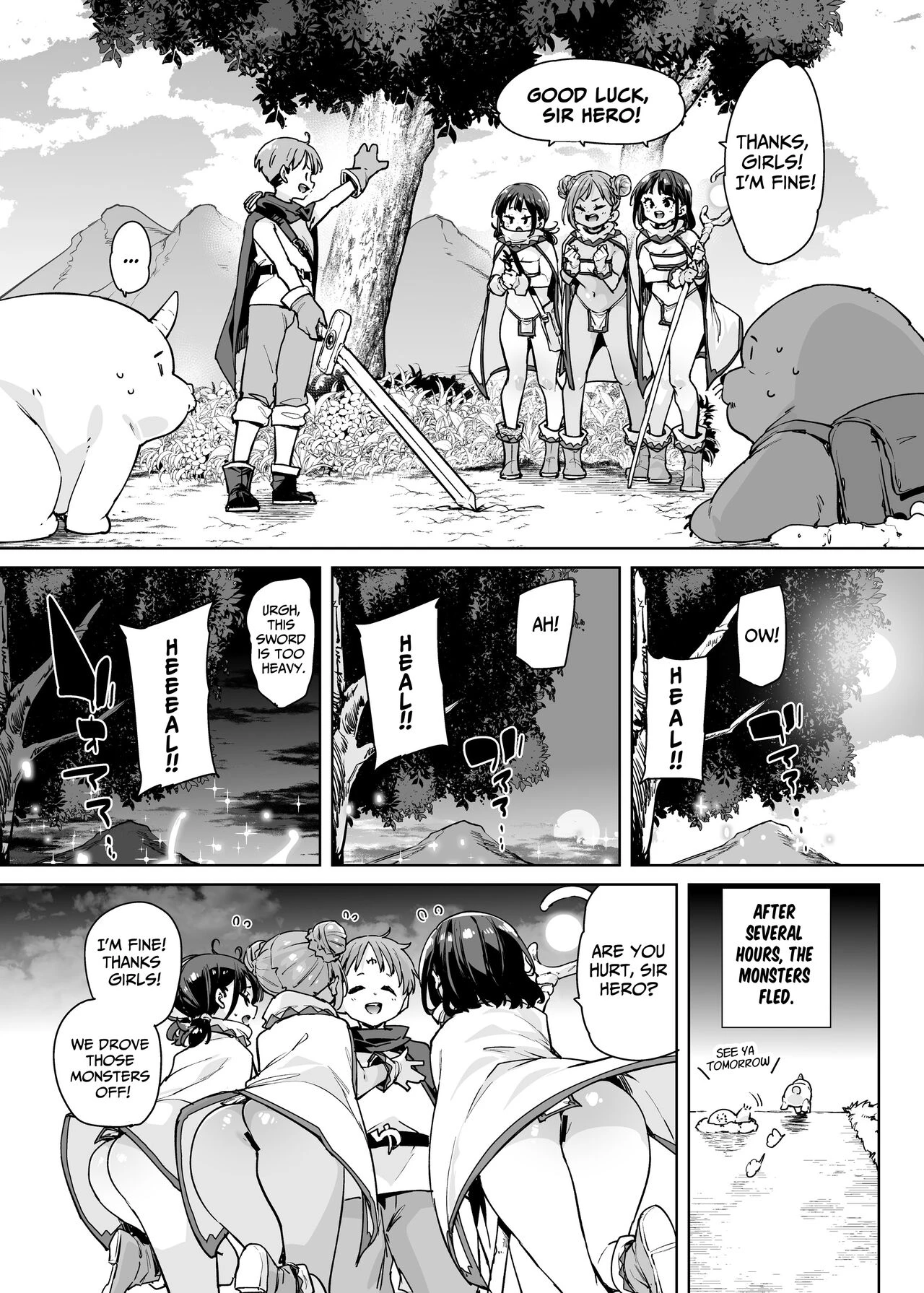 I Want To Adventure With Three Hentai White Mages!!  Do H Shiro Mahoutsukai Sannin Tsurete Tabi ga Shitai - Three Ecchi Healer With Me image number 3