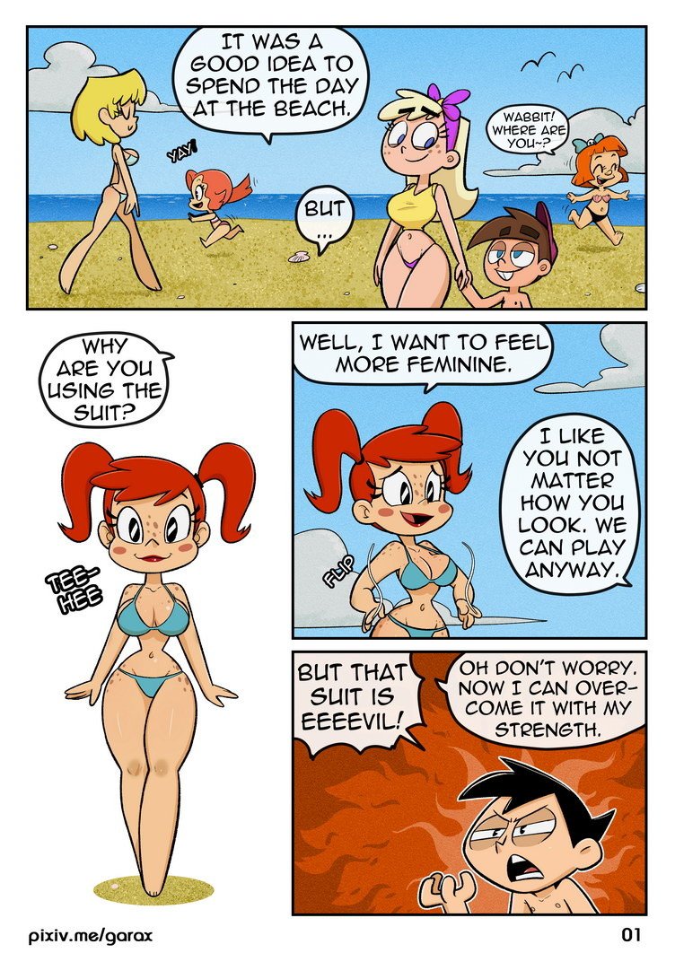 Garabatoz - XJ-9 Beach Part 1 & 2 porn comic image number 1