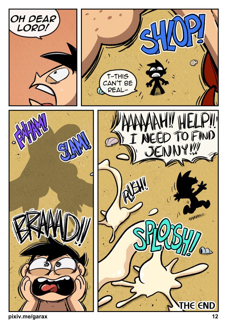 Garabatoz - XJ-9 Beach Part 1 & 2 porn comic image number 24