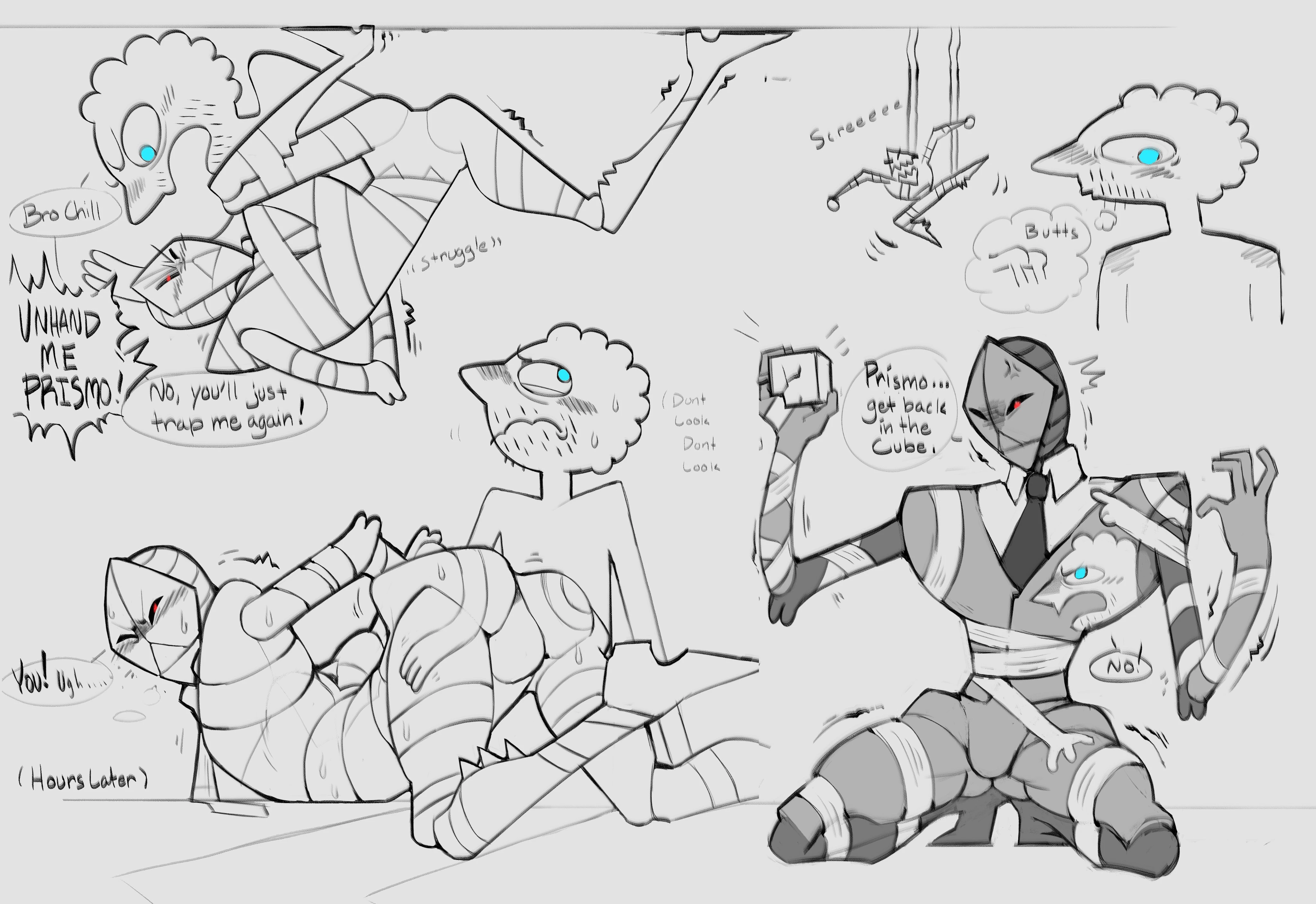 Prohibited Wish Comic: Cubed Prismo Escapes!