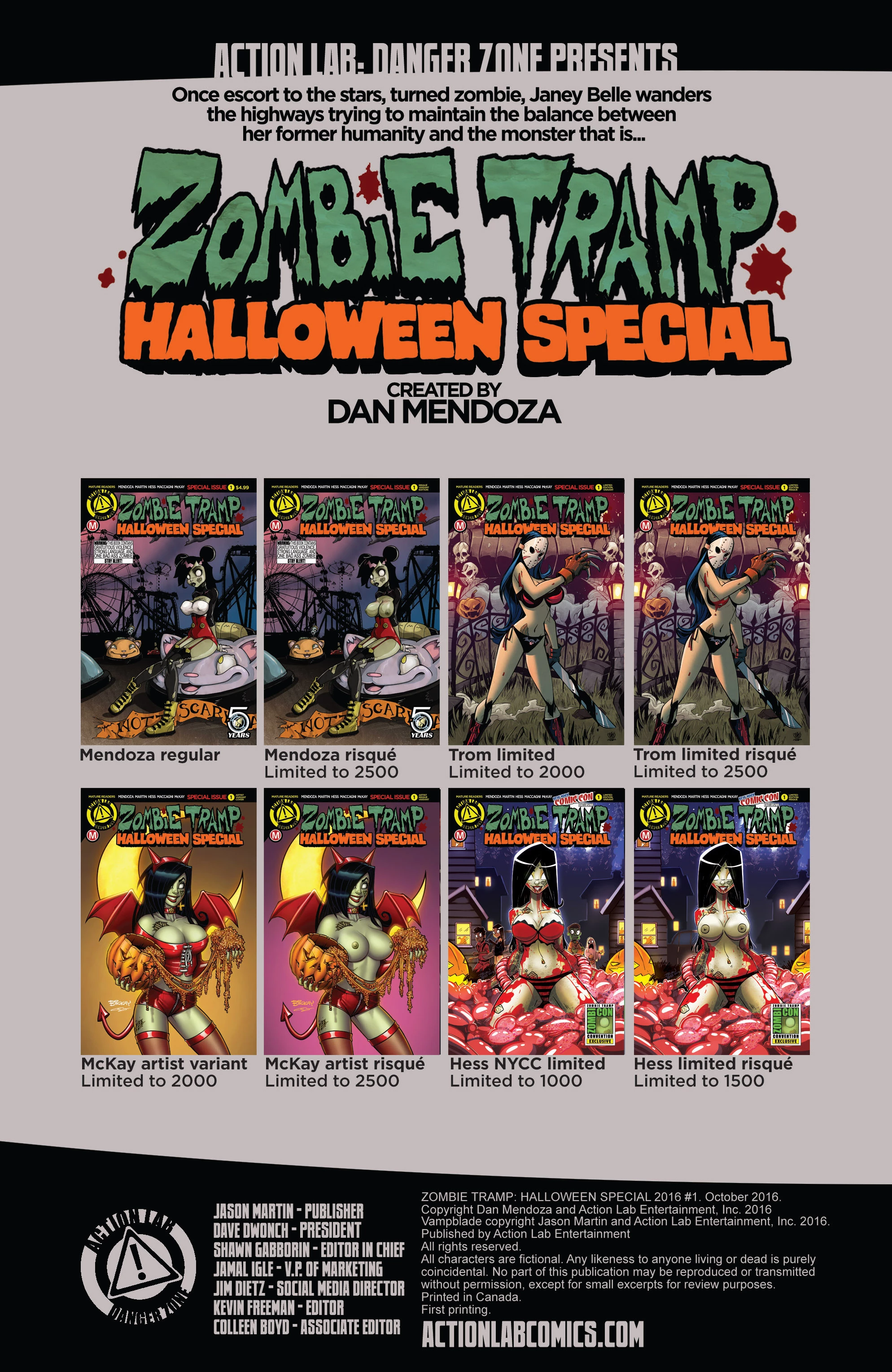 Zombie Tramp v3 .Halloween Special 2016 image number 1