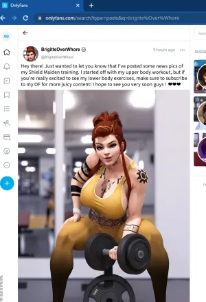 OverWhore: Brigitte - Gym Slut