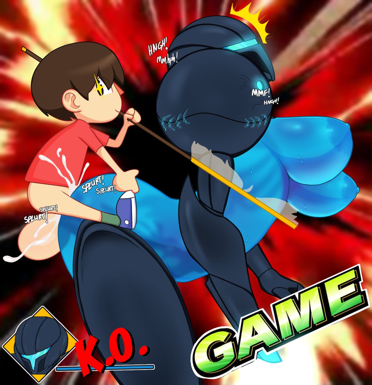 Dark Samus vs Villager image number 2