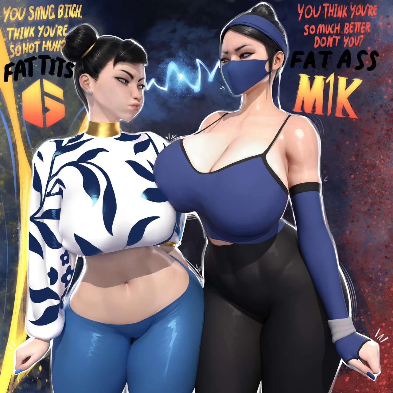 Chun-Li x Kitana image number 1