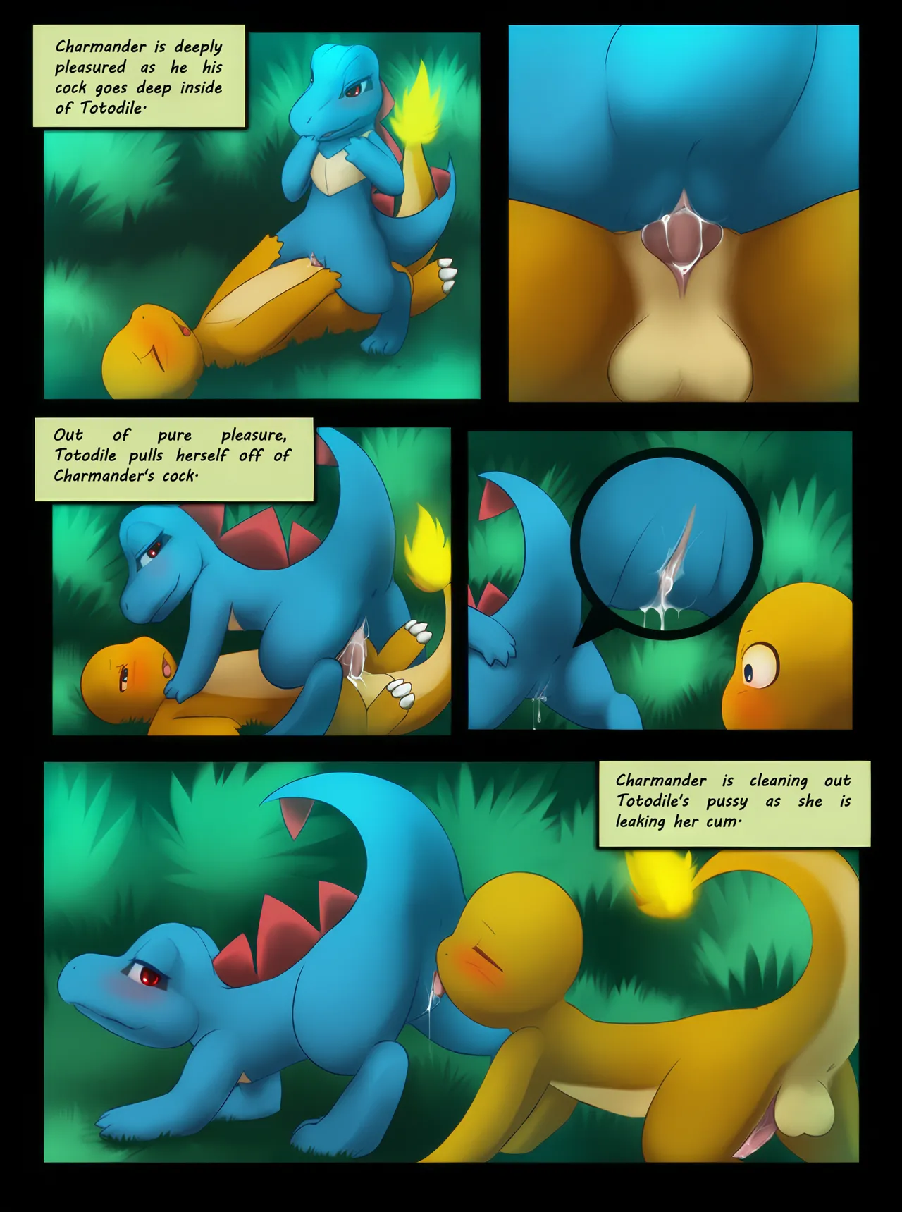 Charmander Loves Totodile image number 2