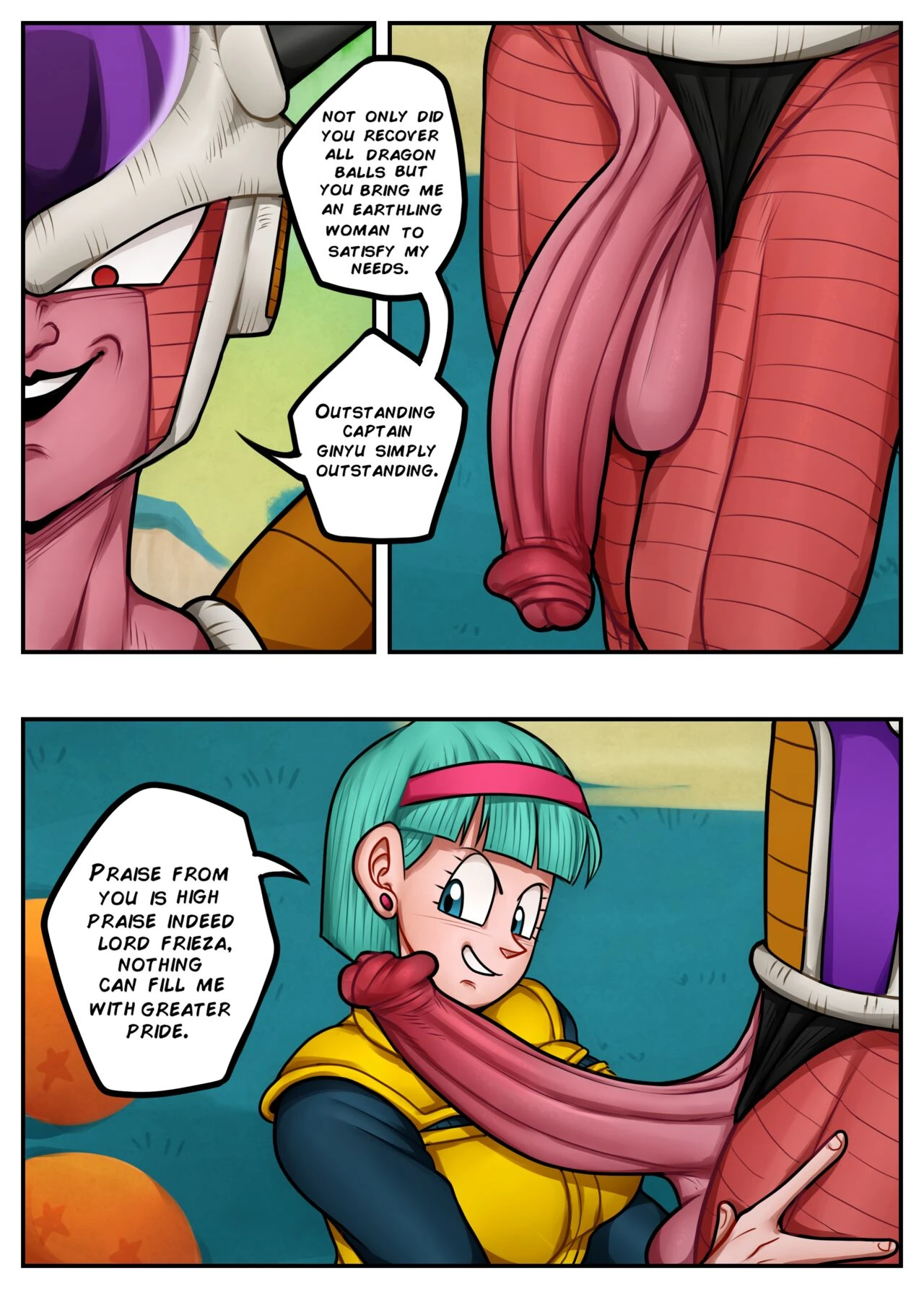 Bulma and Frieza image number 1