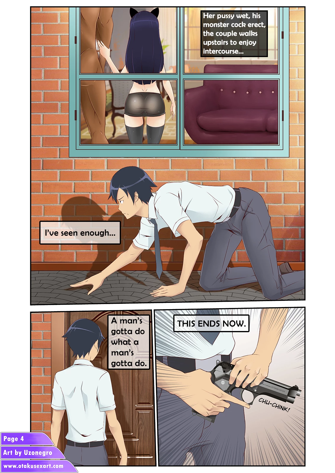 Kuronekos interracial cuckolding fucktime image number 4