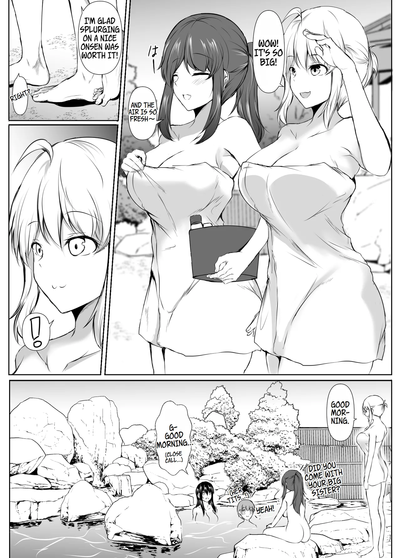 What Happened When I Went to an Onsen WIth My Big Sister, Whos a Bit of a Pushover in the Heat of the Moment... image number 49