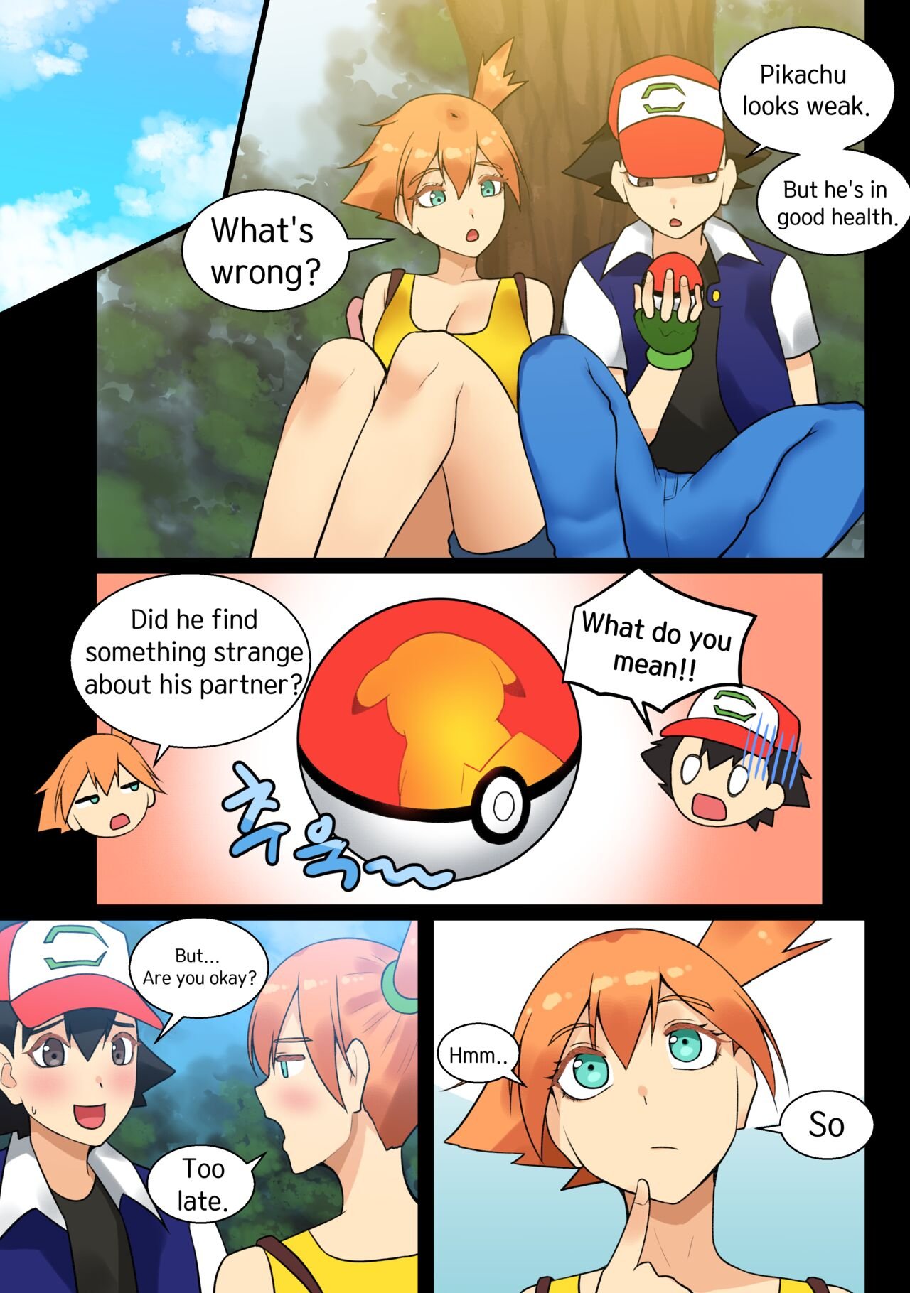 HSD - Ash x Misty (Trip with Pikachu 1- 5) porn comic image number 17