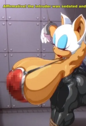 Rouge the bat was knocked out by some fat man