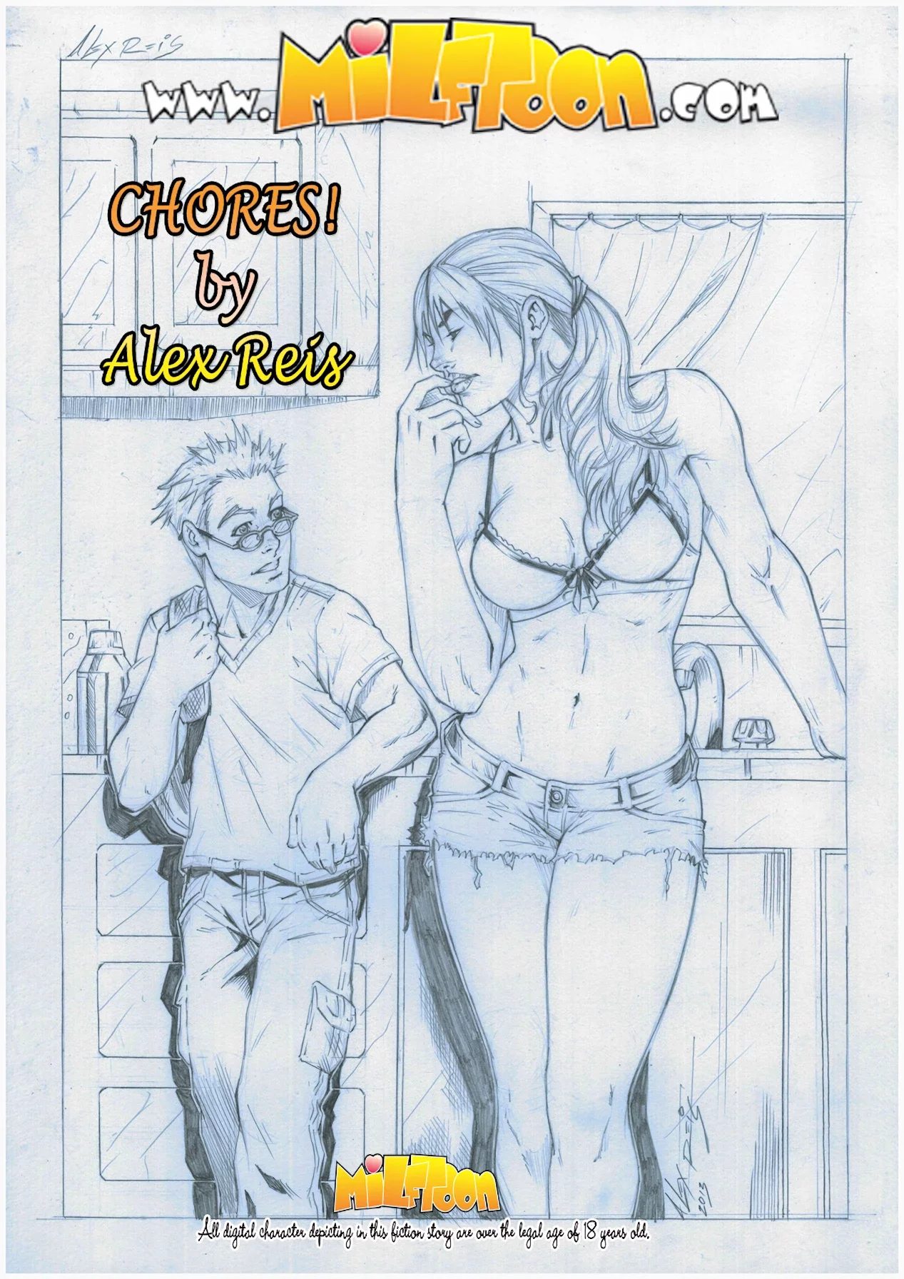 Milftoon - Chores porn comic