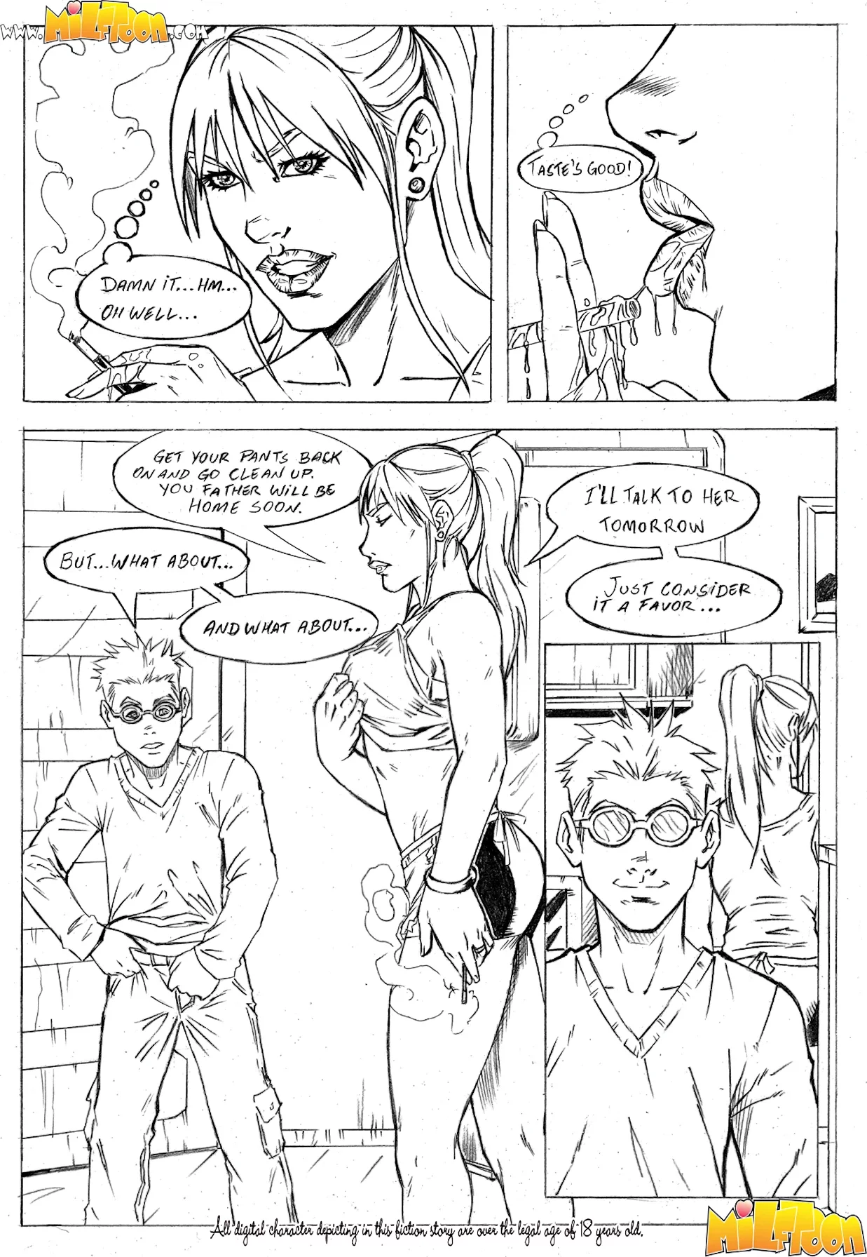 Milftoon - Chores porn comic image number 9